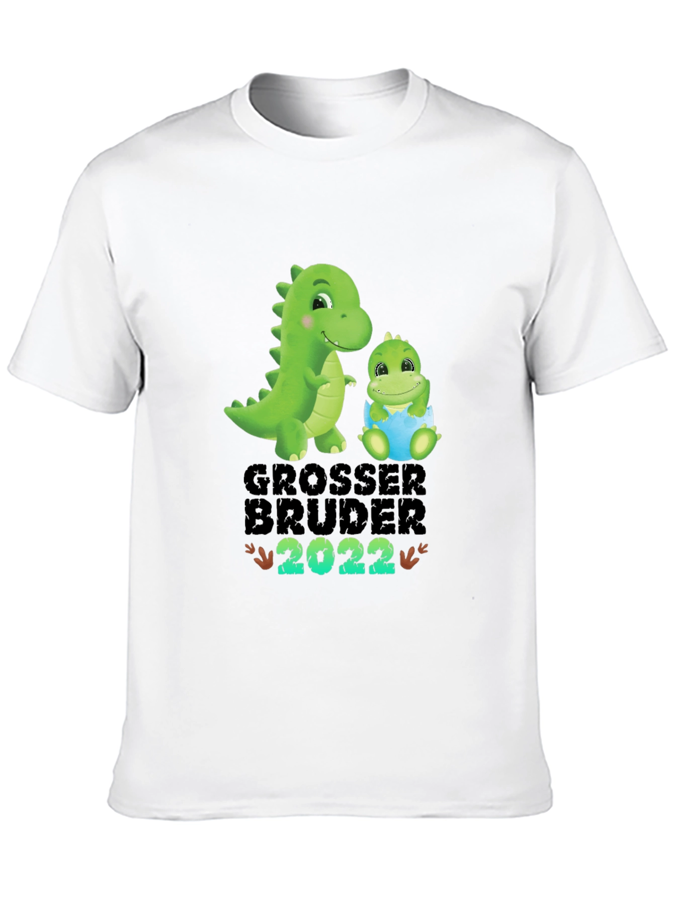 Black Grosser Bruder 2022 T-Shirt - Dinosaur Theme view 10