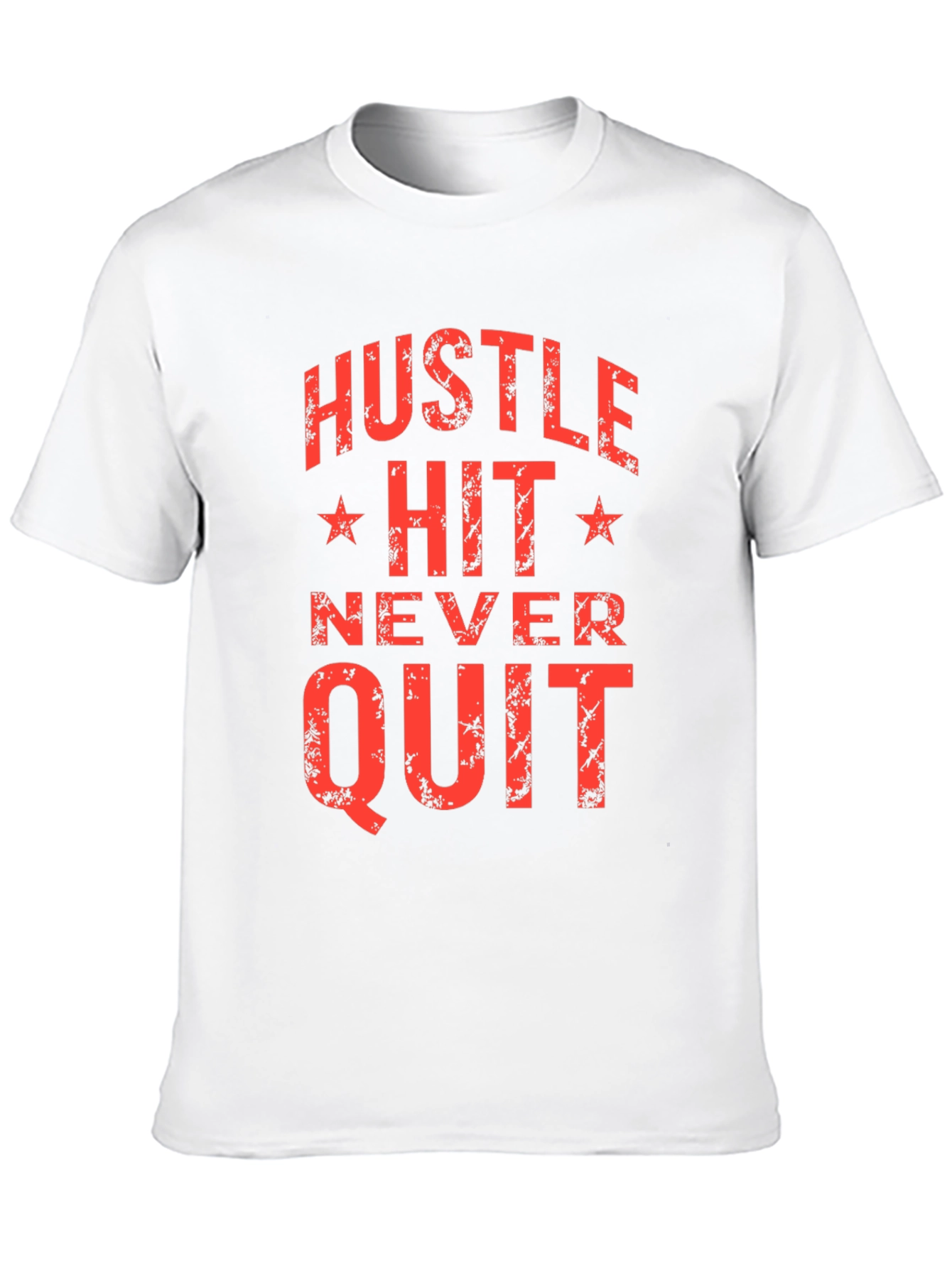 Black Hustle Hit Never Quit Graphic T-Shirt view 10