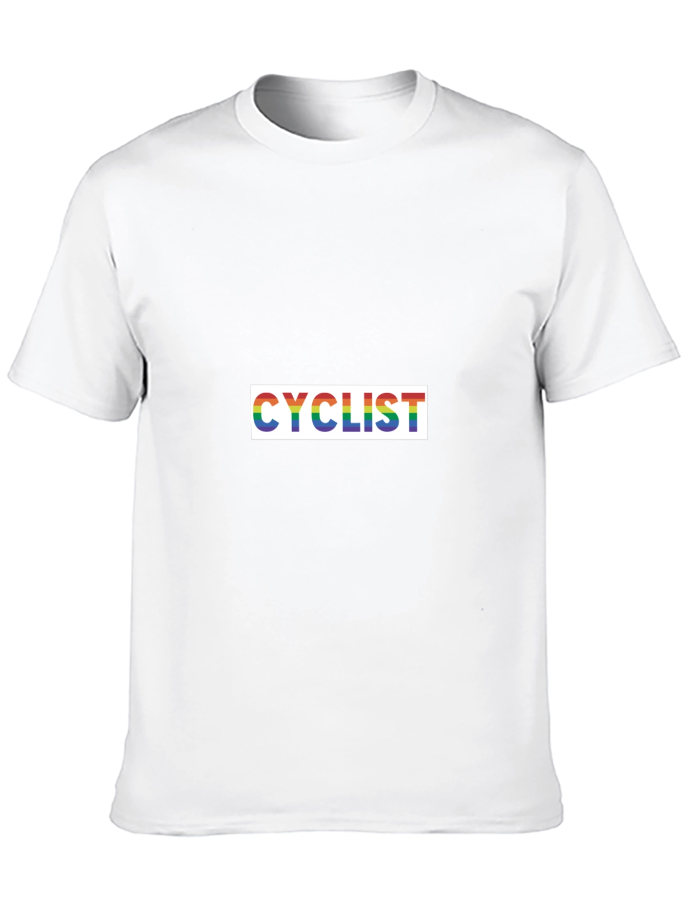 Black Rainbow Cyclist T-Shirt - Black view 10