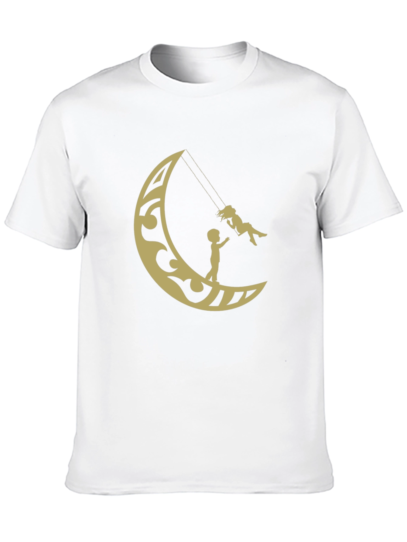 Black Moon Swing Graphic Tee - Stylish Cotton T-Shirt view 10