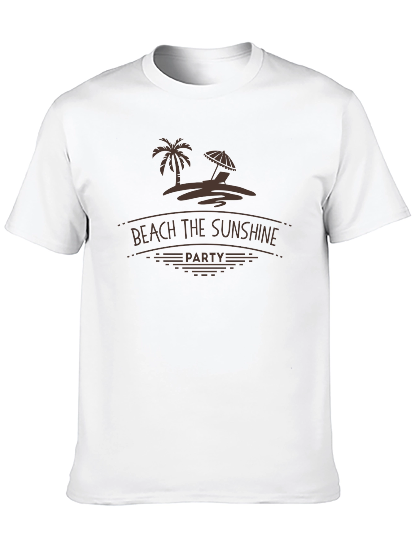Black Beach Sunshine Party T-Shirt view 10