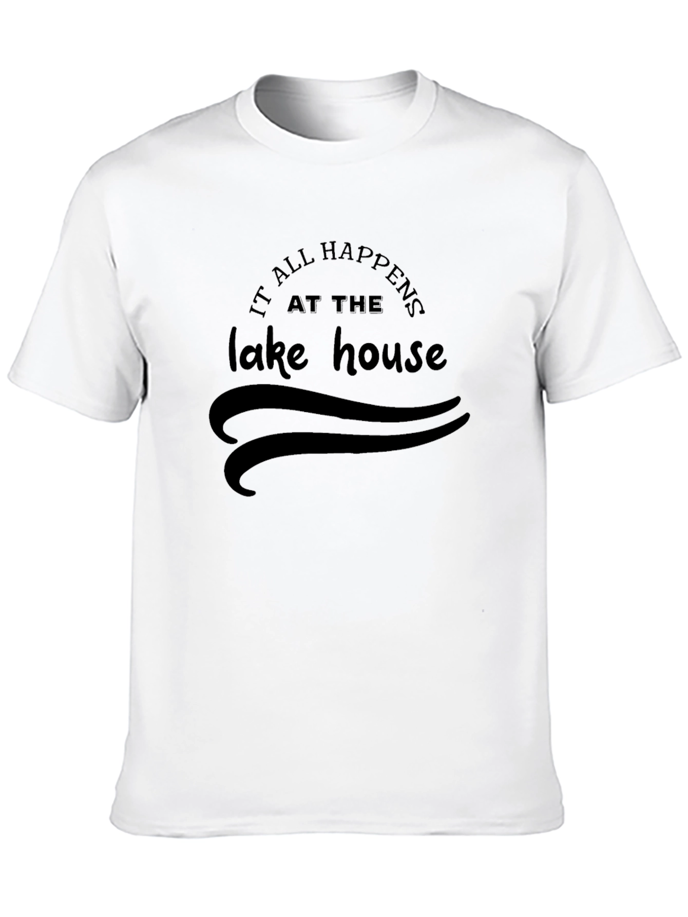 Black Lake House T-Shirt - Vacation Mode Ready view 10