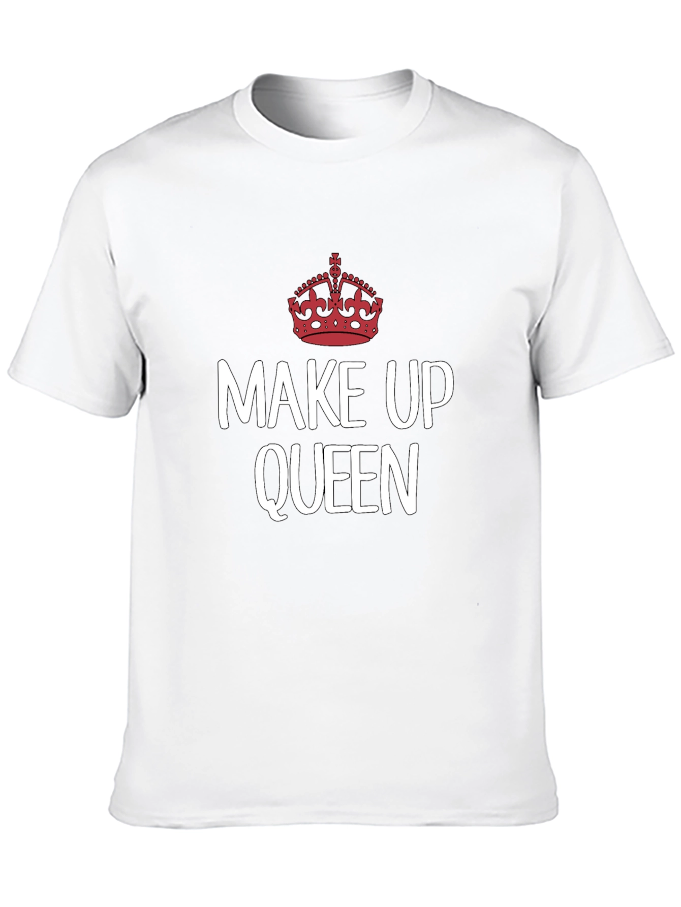 Black Make Up Queen T-Shirt - Crown Graphic Tee view 10