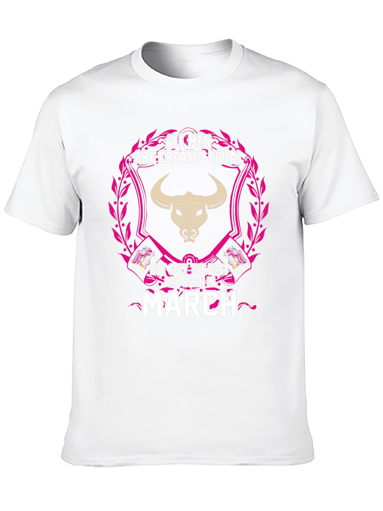 Black Men's March Birthday T-Shirt - All Men Are Created Equal view 10