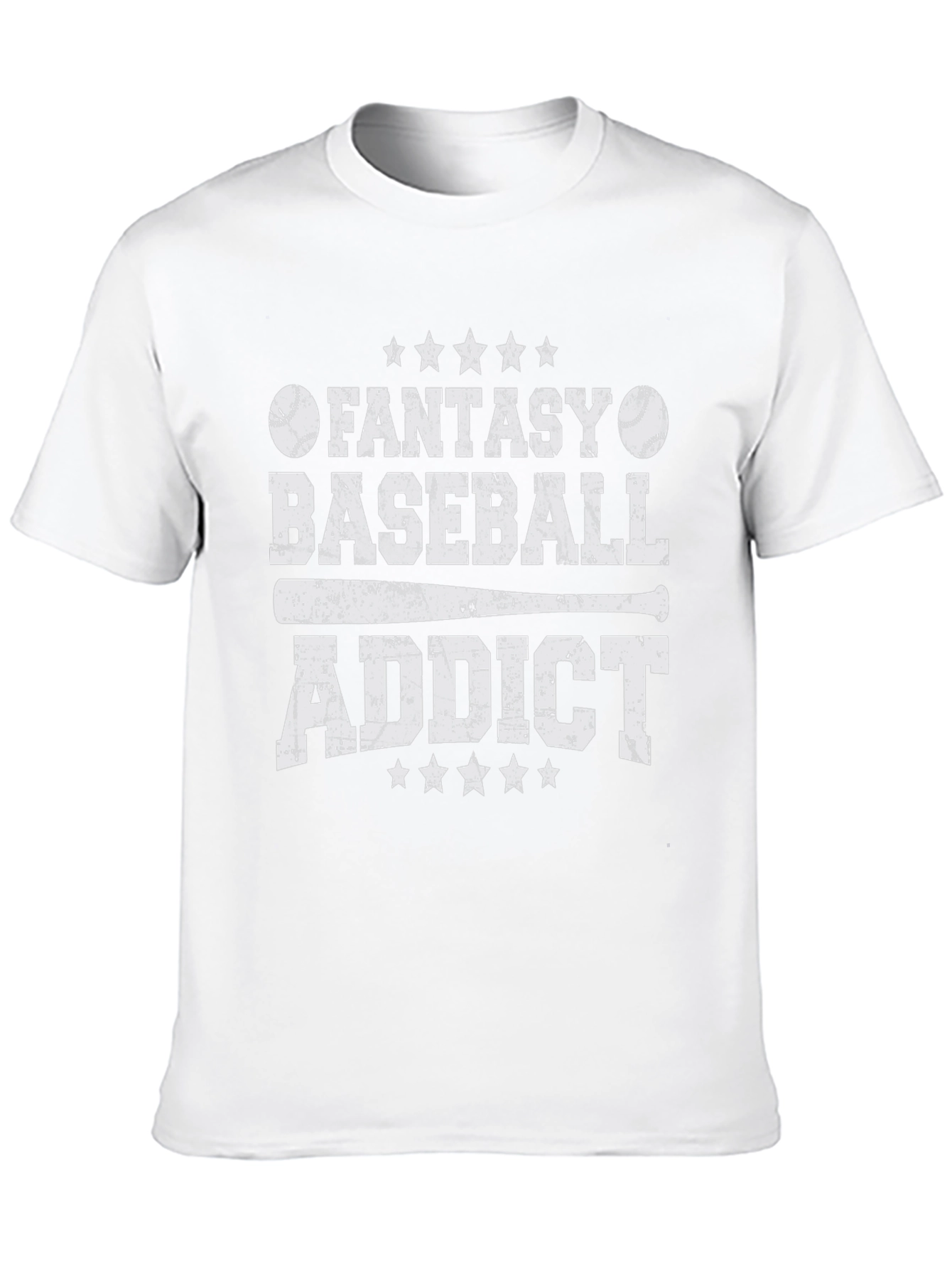 Black Fantasy Baseball Addict Graphic Tee view 10