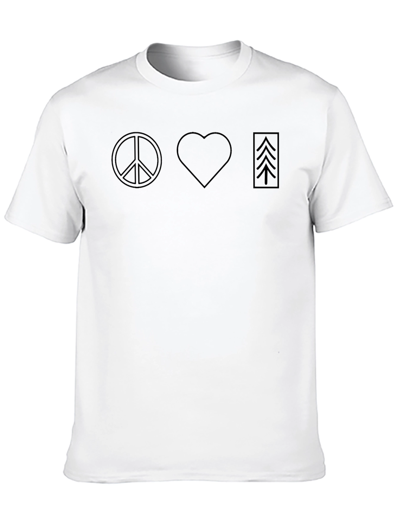 Black Peace Love Arrows Graphic T-Shirt view 10