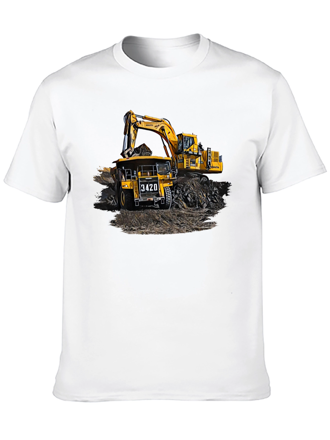Construction Truck Graphic Tee - Black - 10