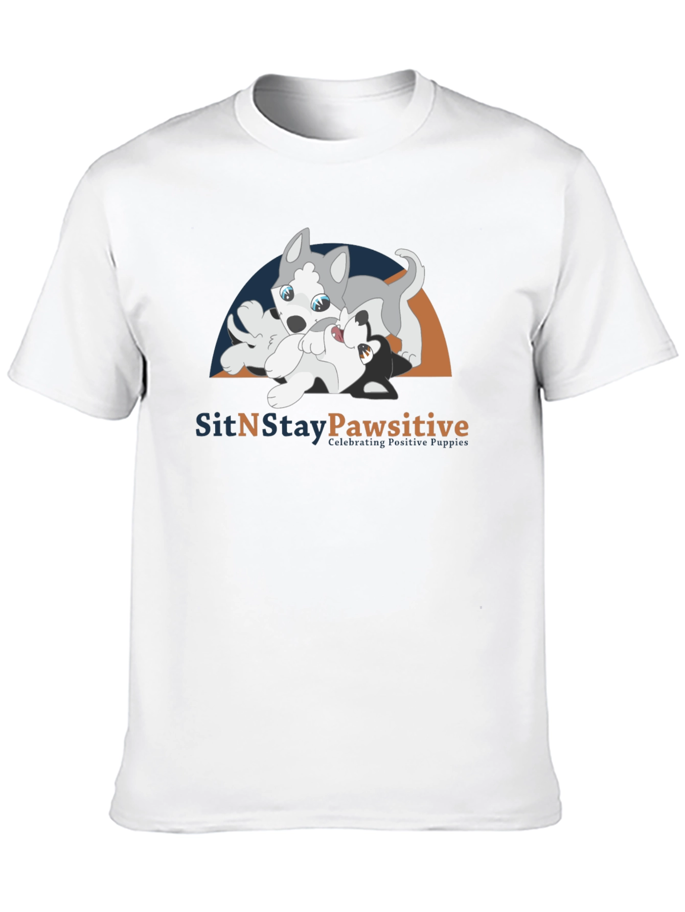 Black SitNStay Pawsitive Black Cotton T-Shirt view 10