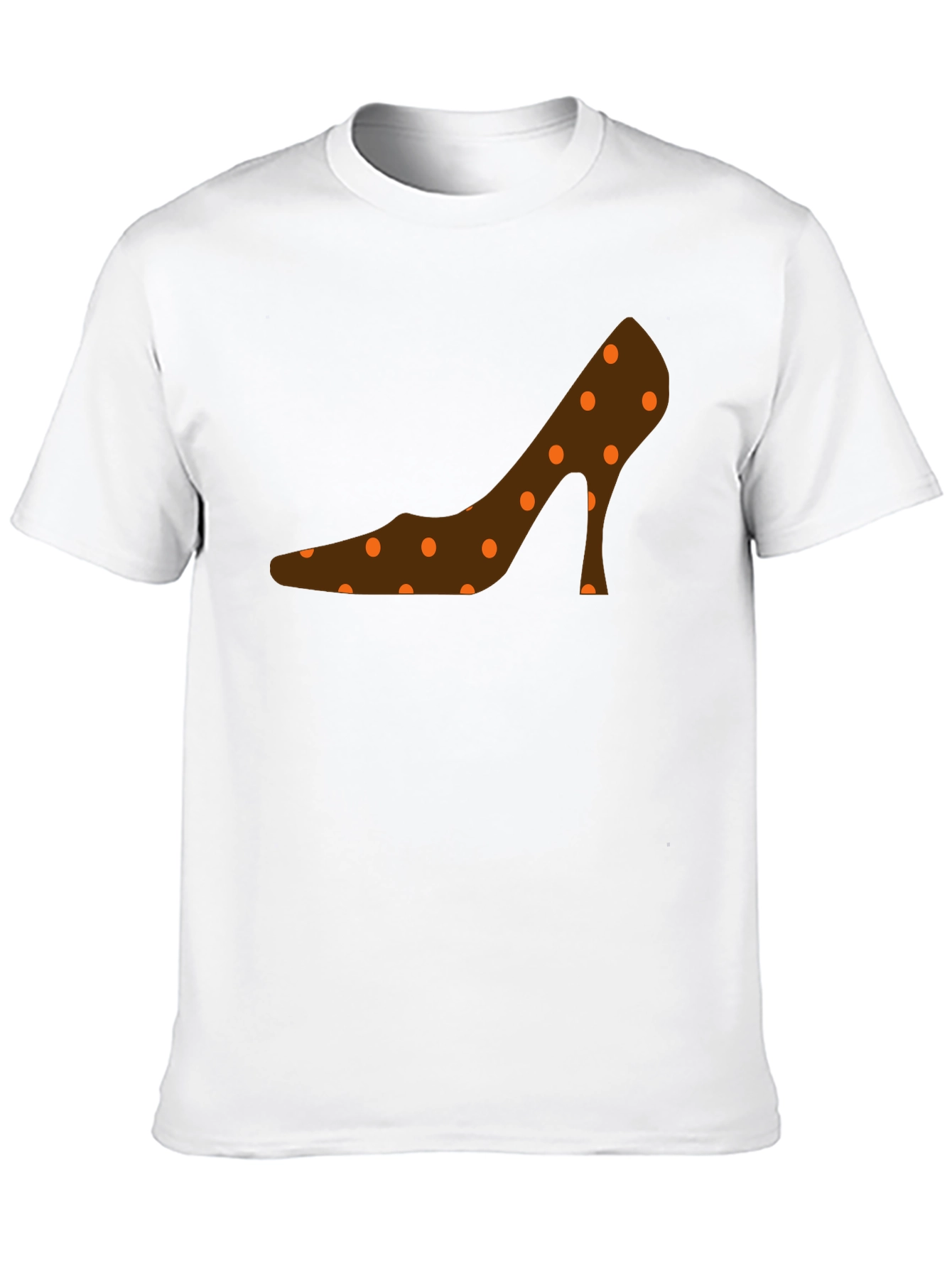 Black Polka Dot Shoe Graphic T-Shirt view 10