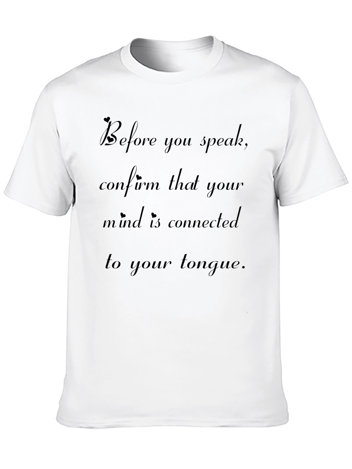 Black Black T-Shirt with Thoughtful Quote view 10