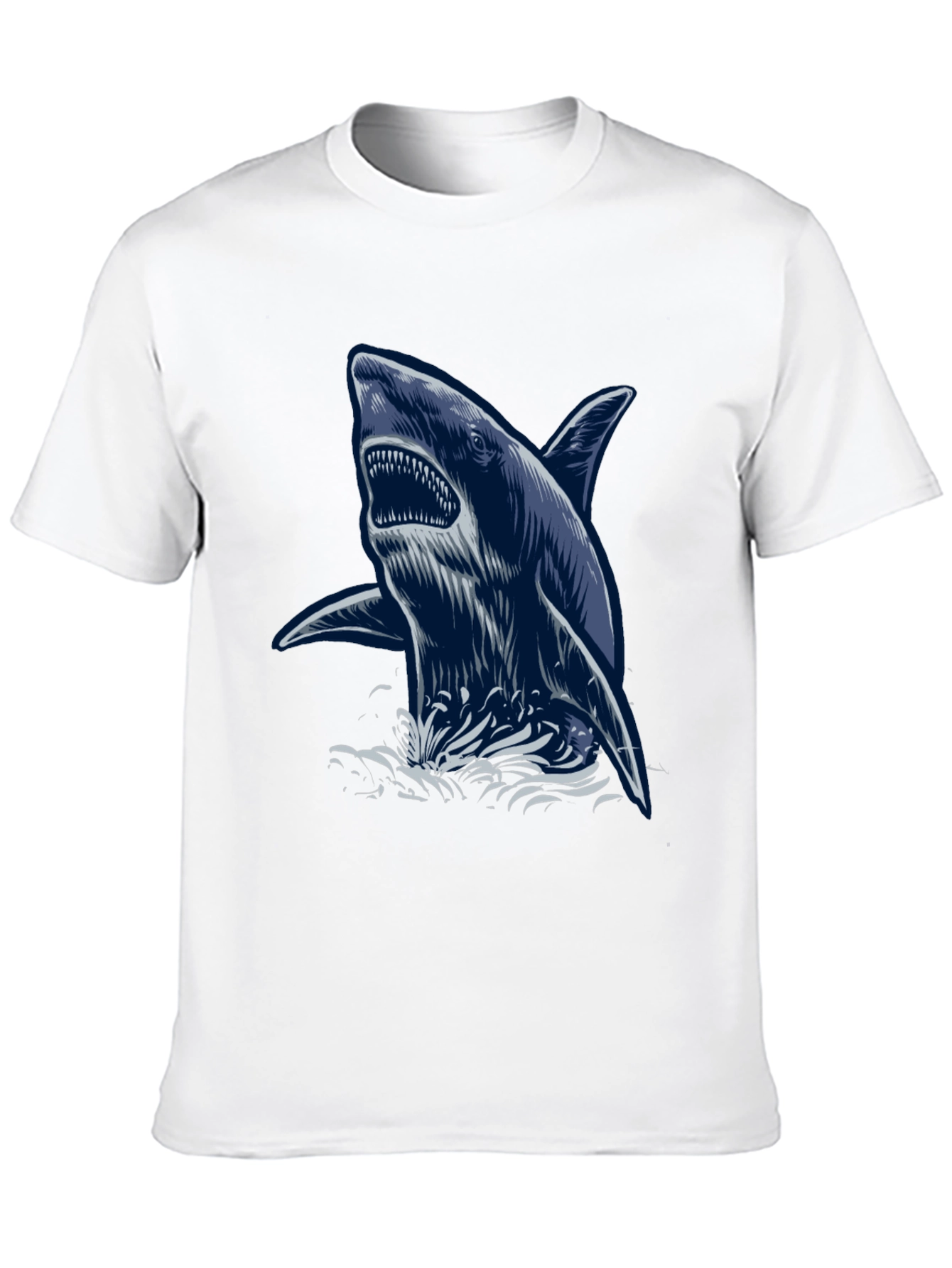 Black Shark Graphic Print T-Shirt view 10