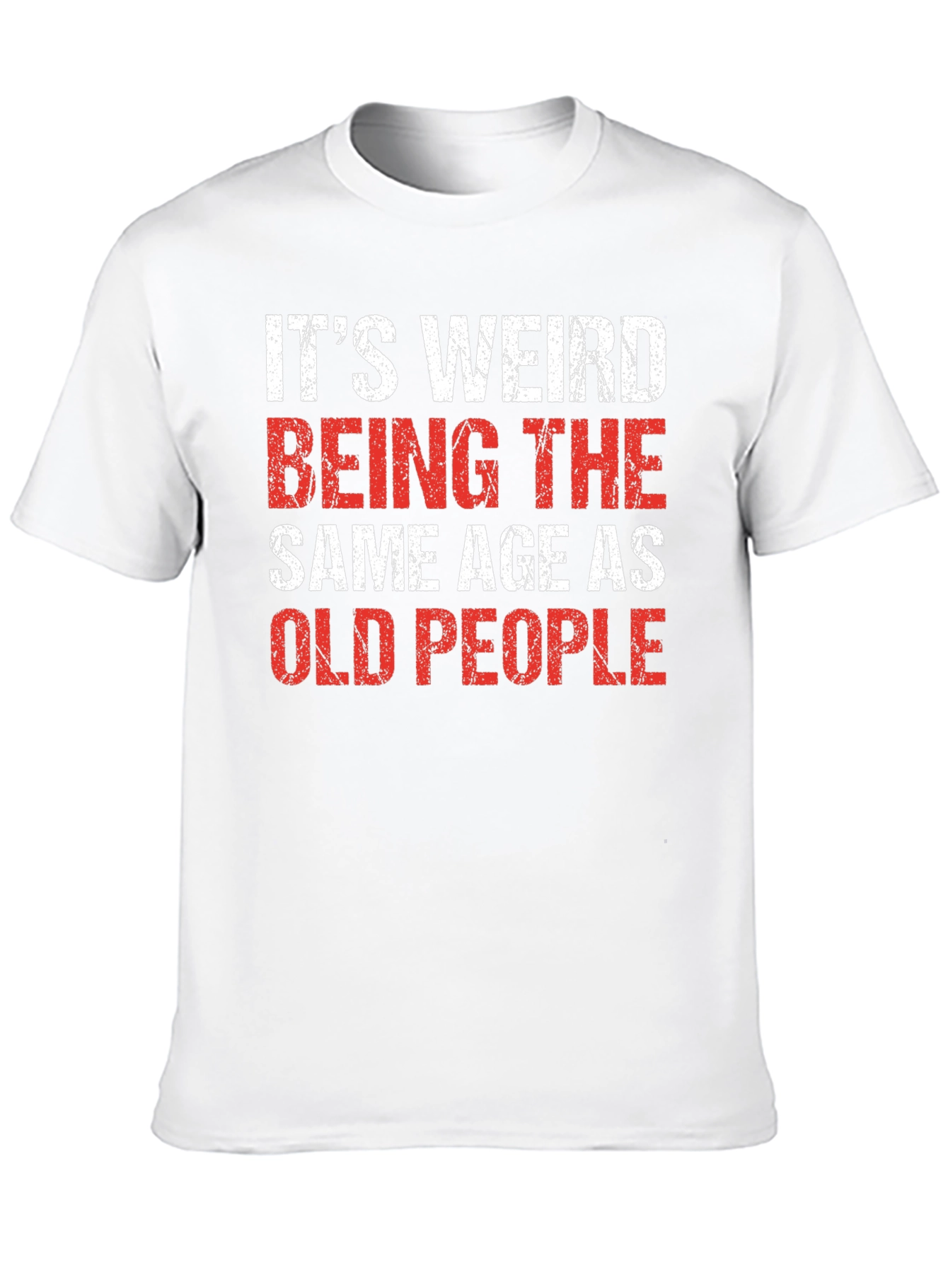 Black Funny 'Old People' Black Cotton Blend T-Shirt view 10