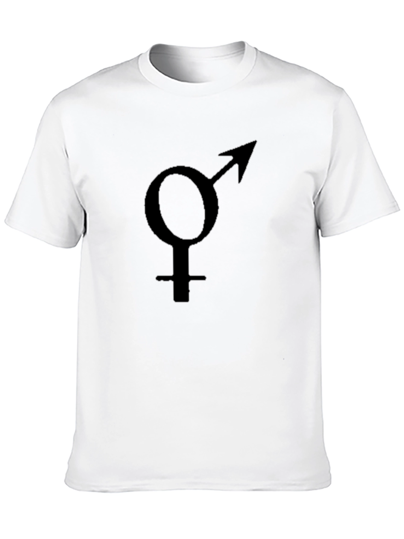 Black Gender Symbol Black Tee - Unisex Trans Pride view 10