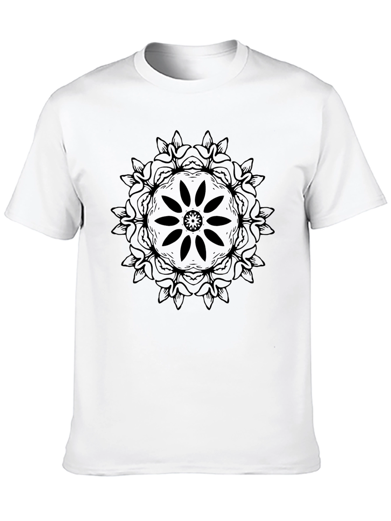 Black Black Mandala Graphic Tee - Relaxed Fit view 10