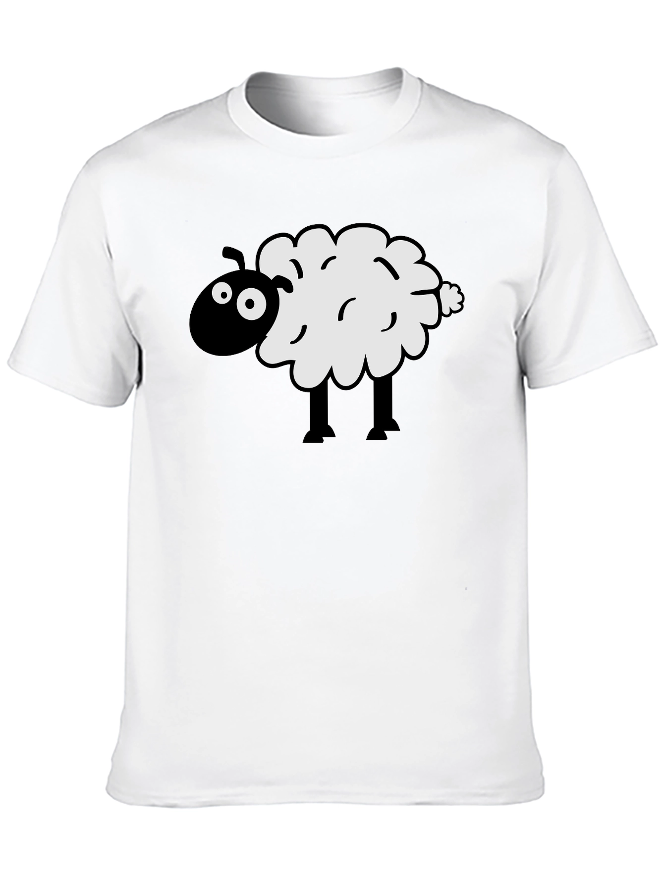 Black Black Sheep Graphic Tee - Men's Crew Neck T-Shirt view 10