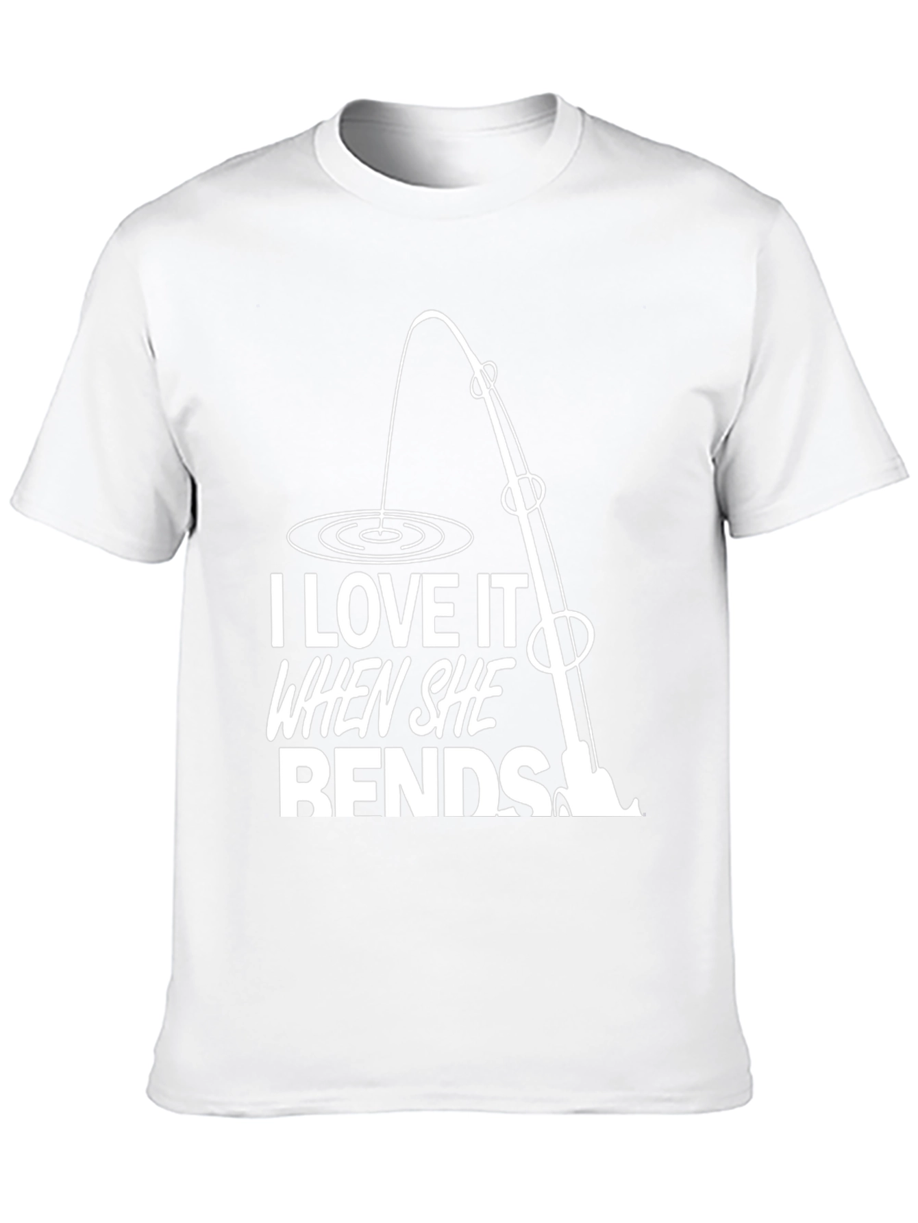 Black I Love It When She Bends Funny Fishing T-Shirt view 10