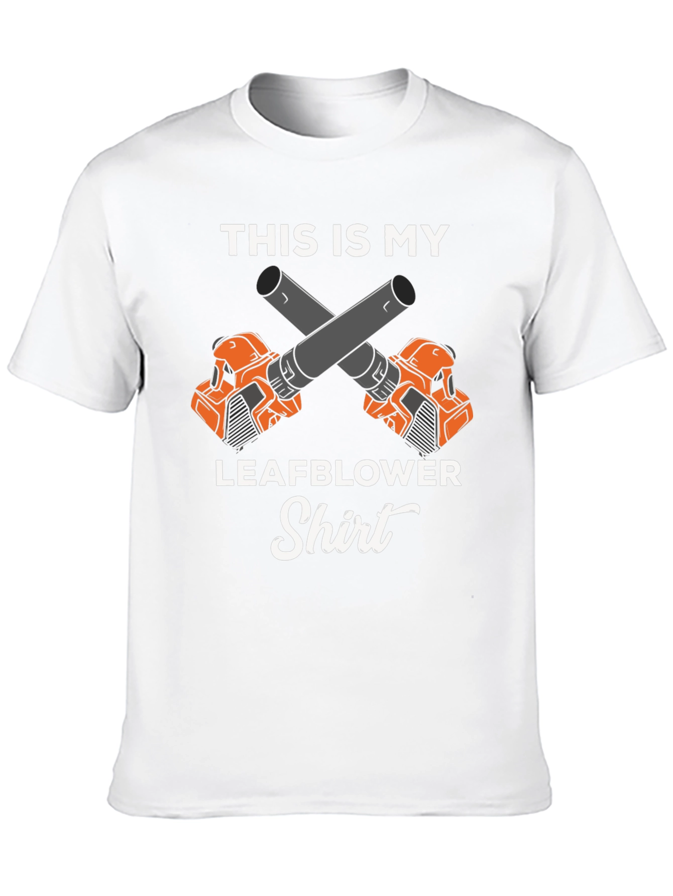 Black Leaf Blower Shirt - Funny Landscaping Tee view 10