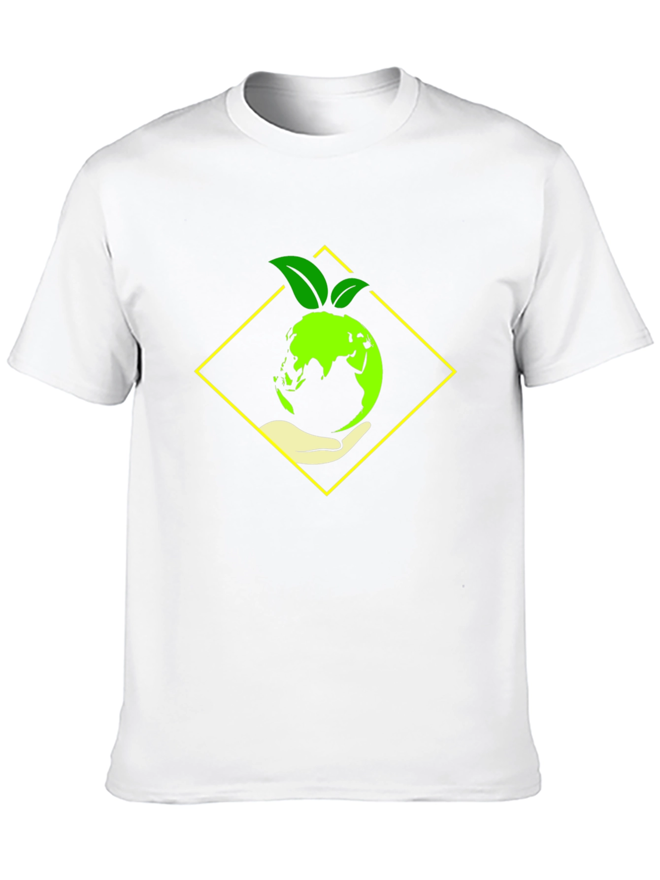 Black Eco-Friendly Earth Graphic Tee - Black view 10