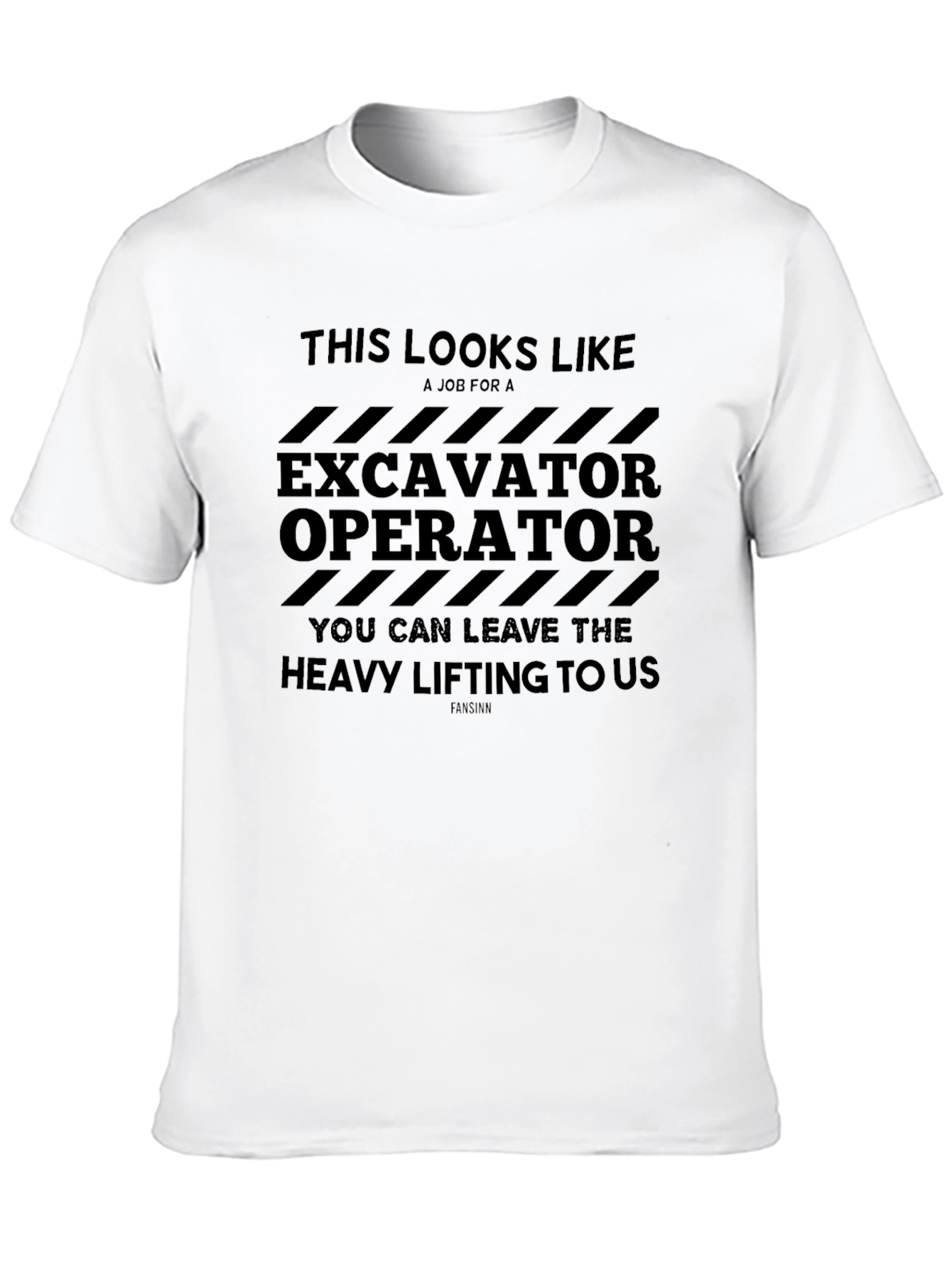 Black Excavator Operator T-Shirt Funny Heavy Lifting Tee view 10