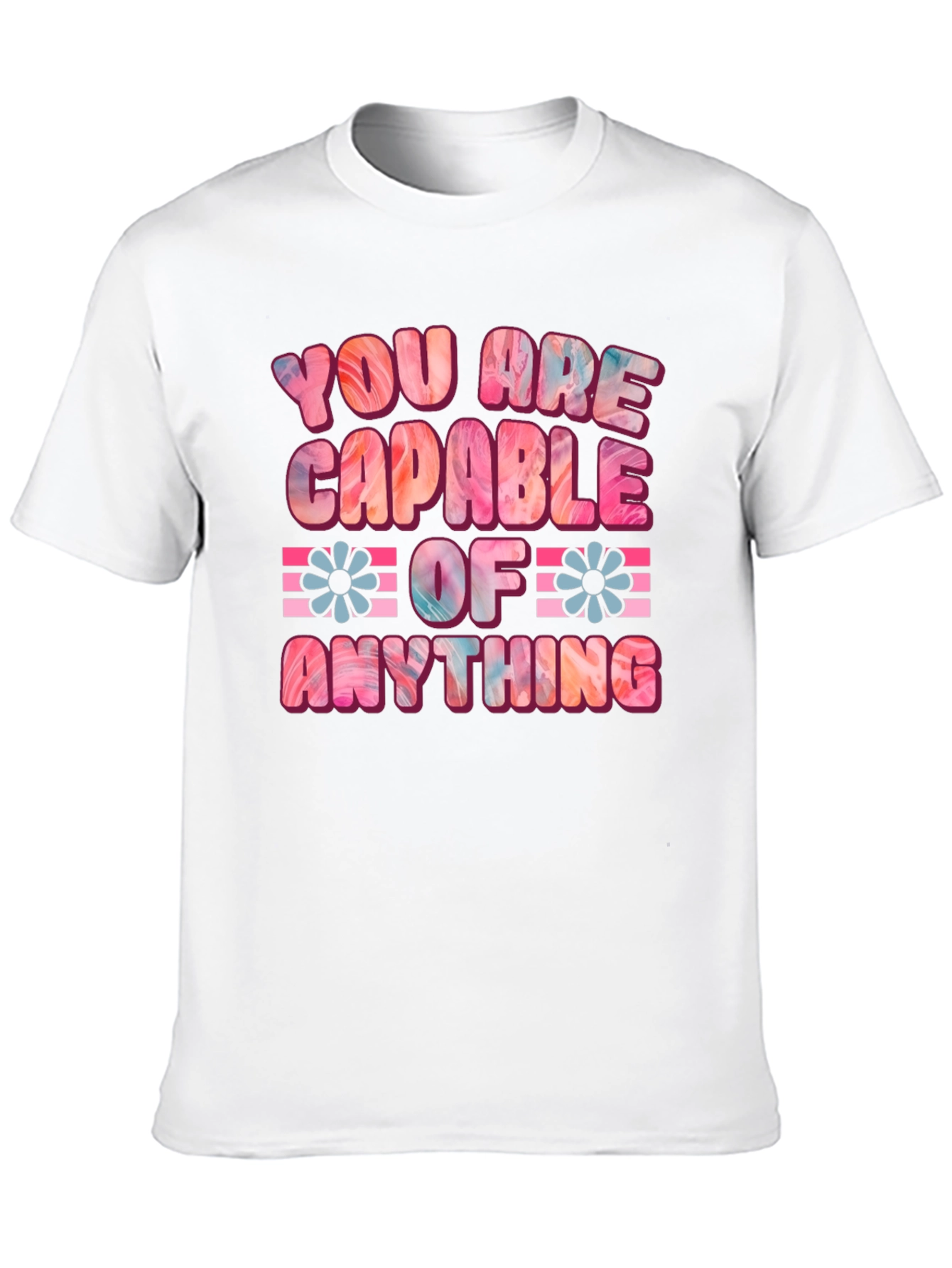 Black You Are Capable Of Anything Graphic Tee view 10