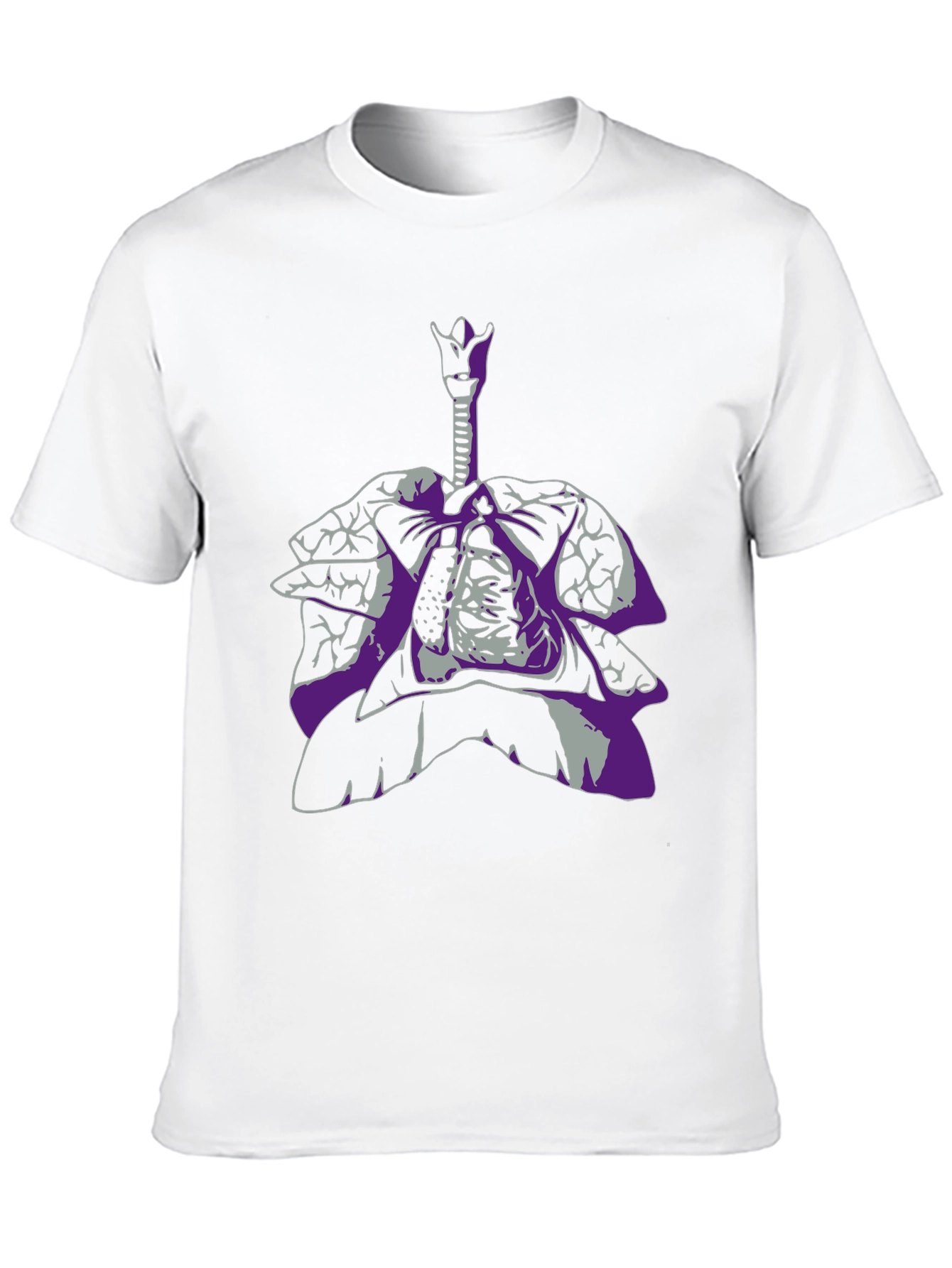 Anatomical Lungs Graphic Tee - Unique Design - 10