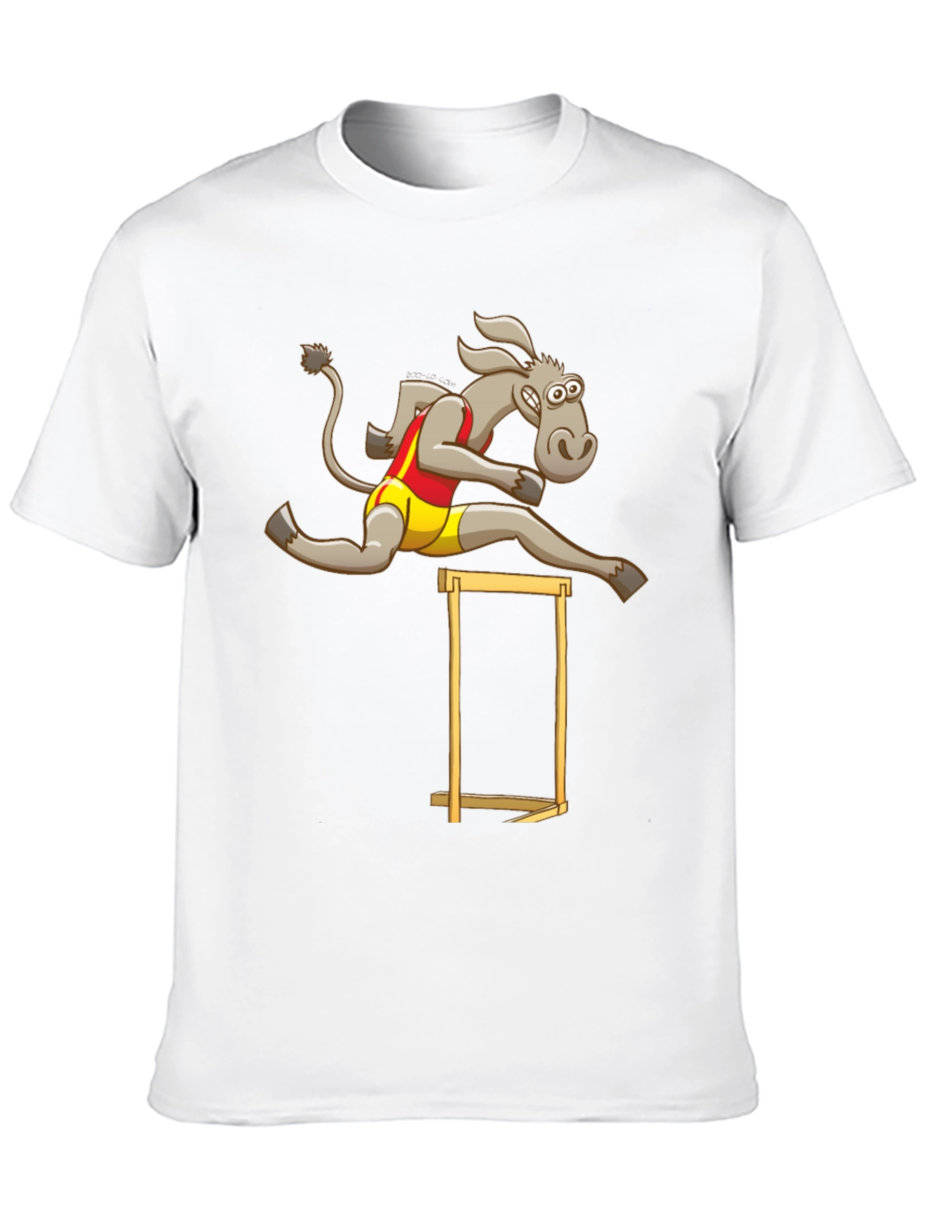 Black Donkey Hurdler Black T-Shirt view 10