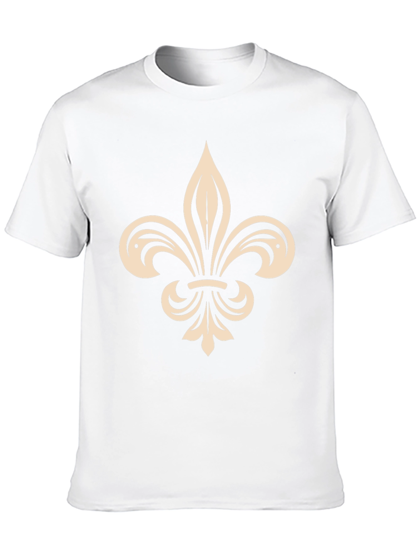 Black Fleur-de-lis Graphic Tee - Stylish Casual Wear view 10