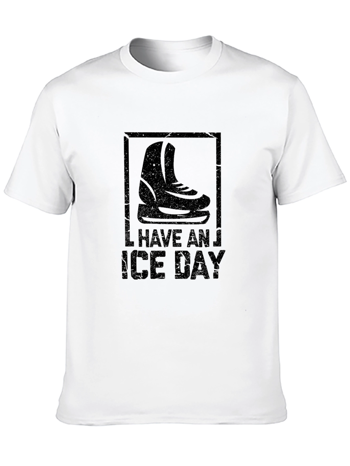 Black I Have An Ice Day Black T-Shirt | Skateboarding Tee view 10