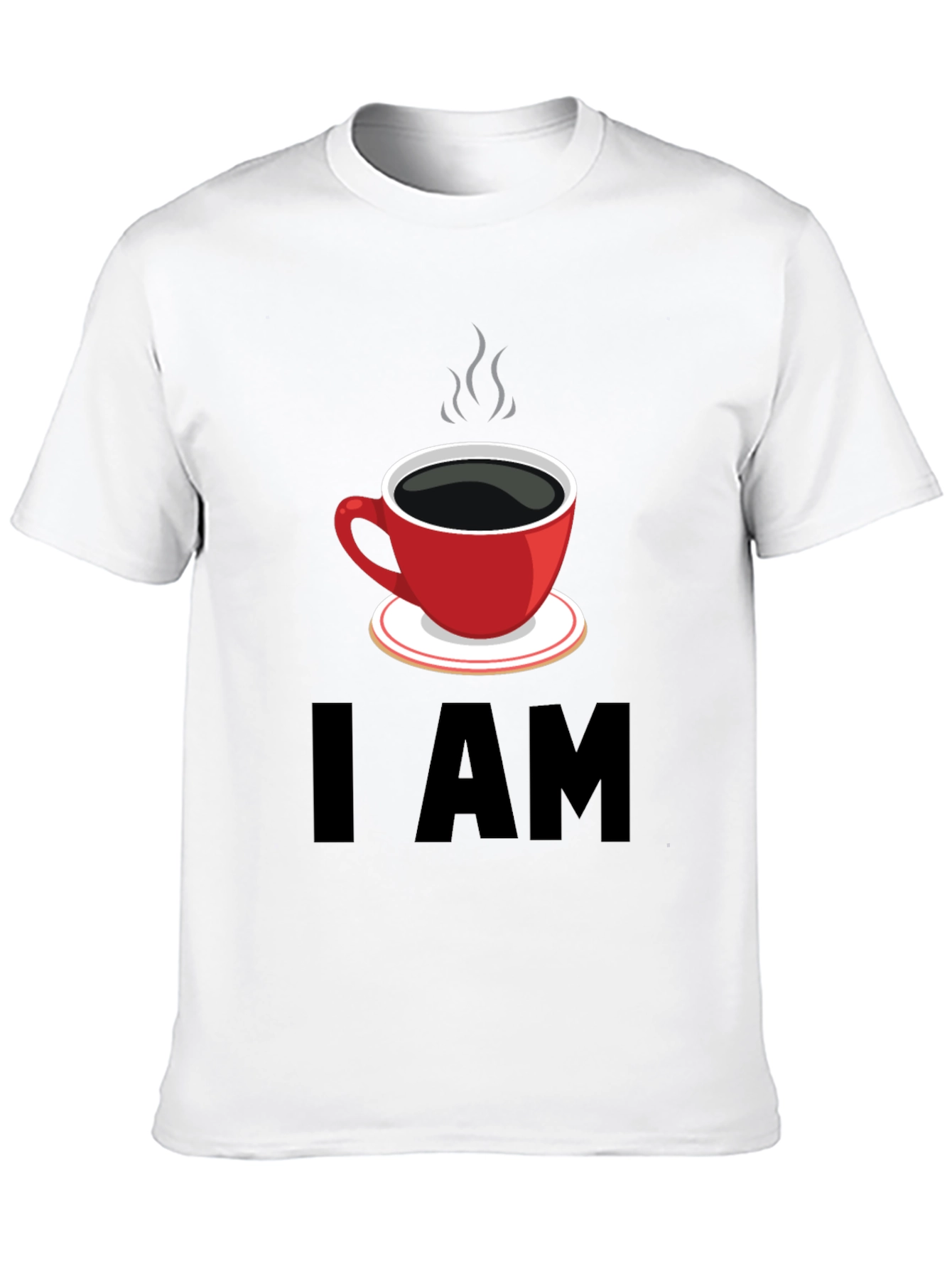 Black I AM Coffee T-Shirt - Black Graphic Tee view 10