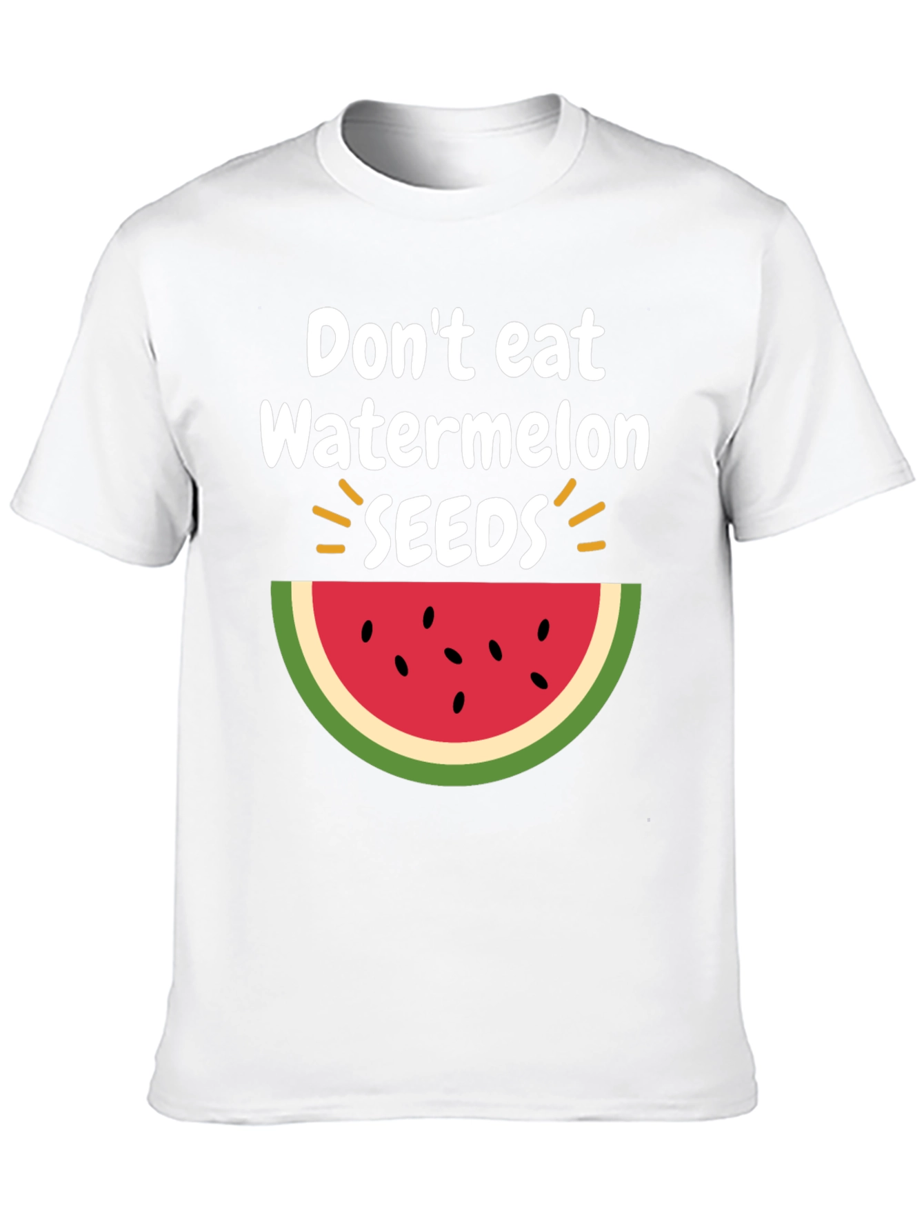 Black Don't Eat Watermelon Seeds T-Shirt, Fun Summer Tee view 10