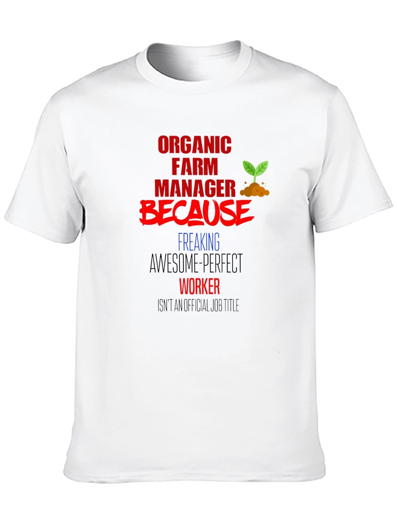 Black Organic Farm Manager Graphic Tee view 10