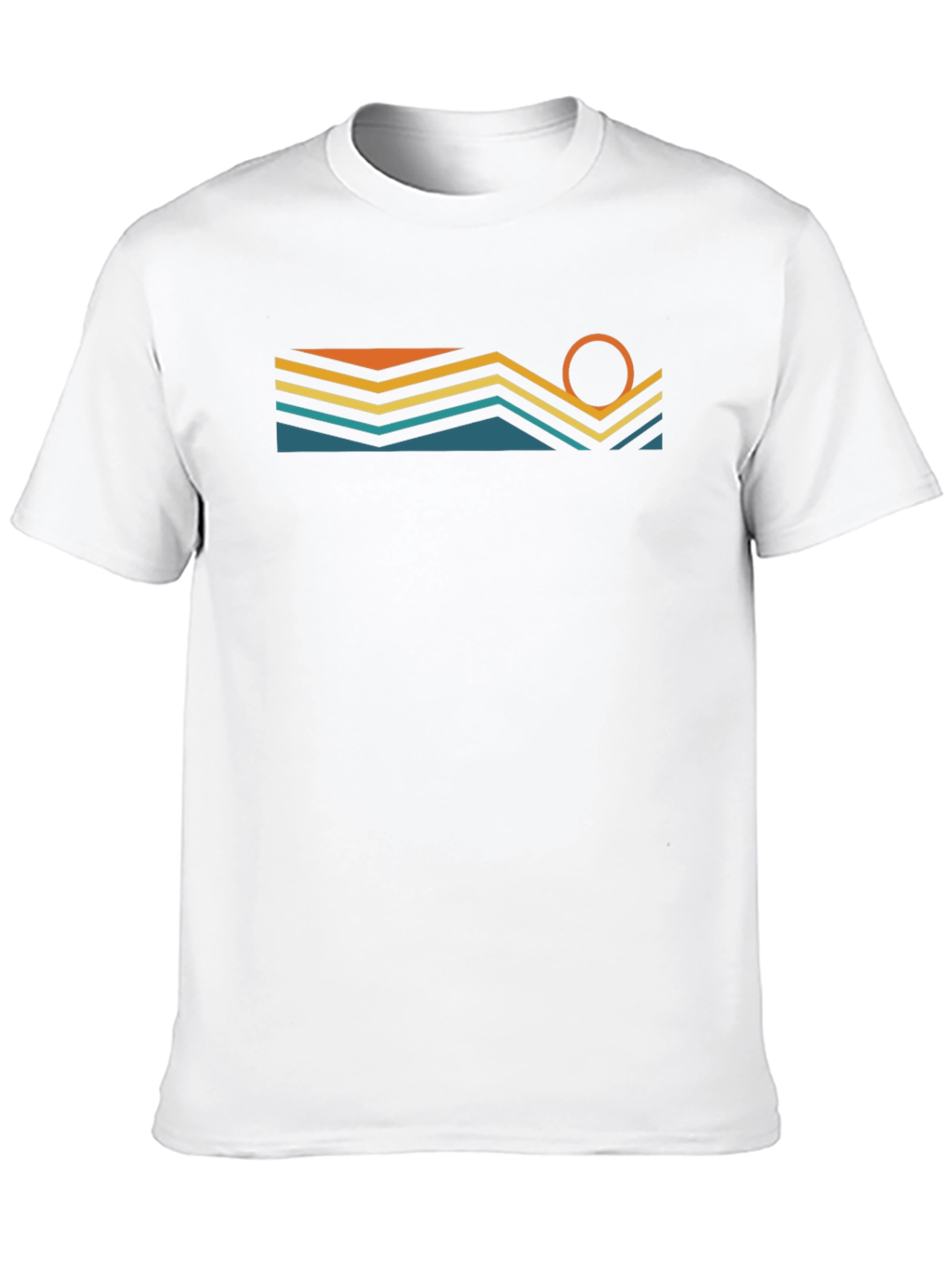 Black Retro Horizon Graphic T-Shirt view 10