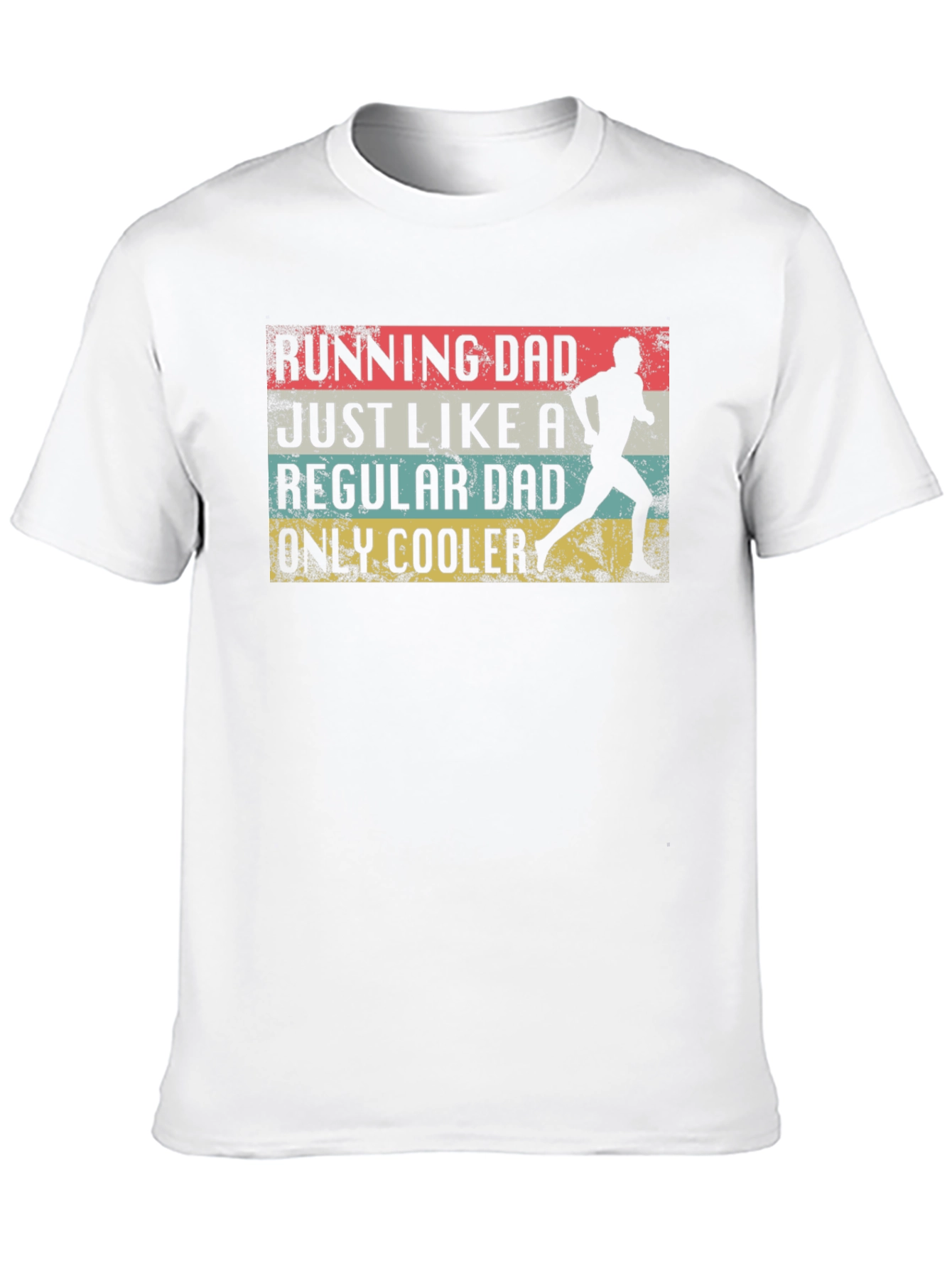 Black Running Dad T-Shirt - Regular Dad, Only Cooler view 10