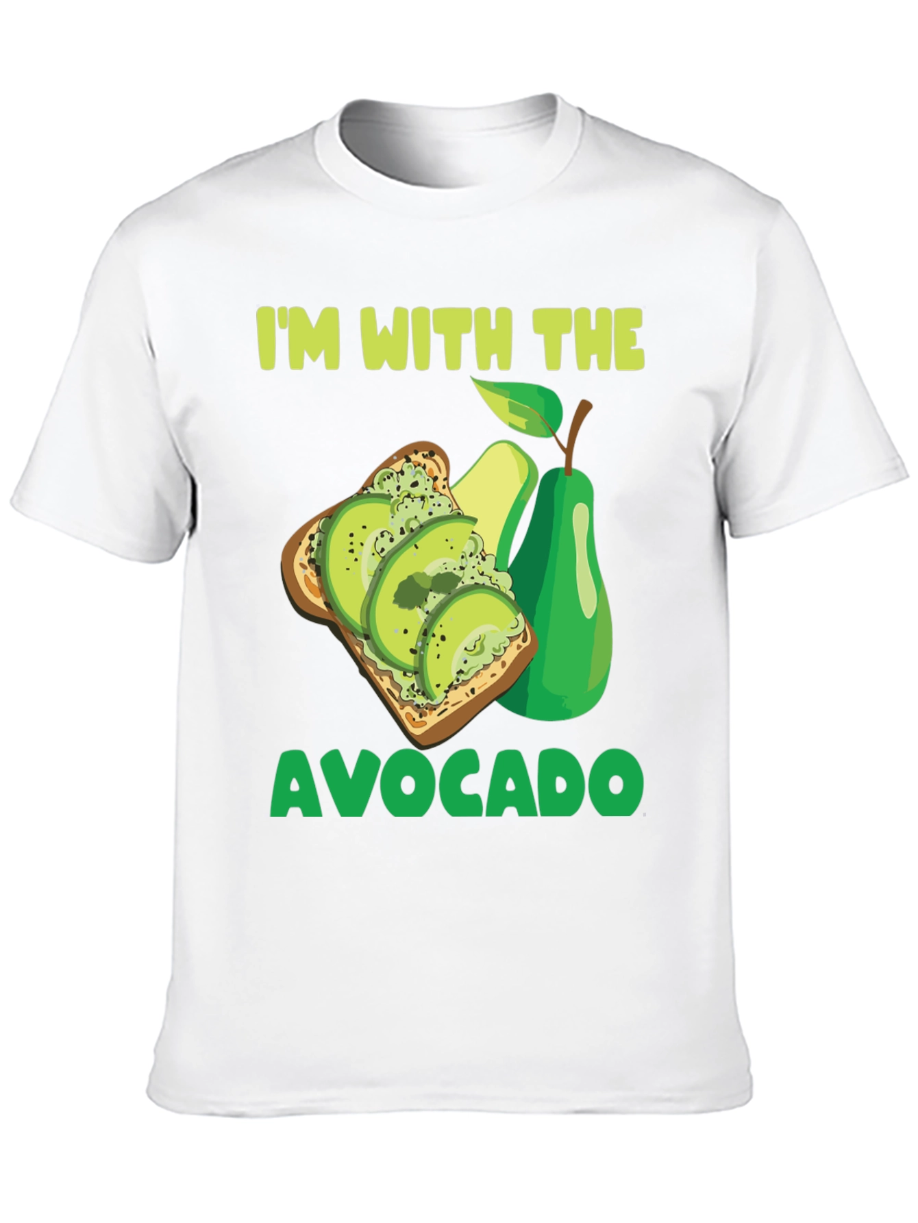 Black I'm With The Avocado T-Shirt view 10