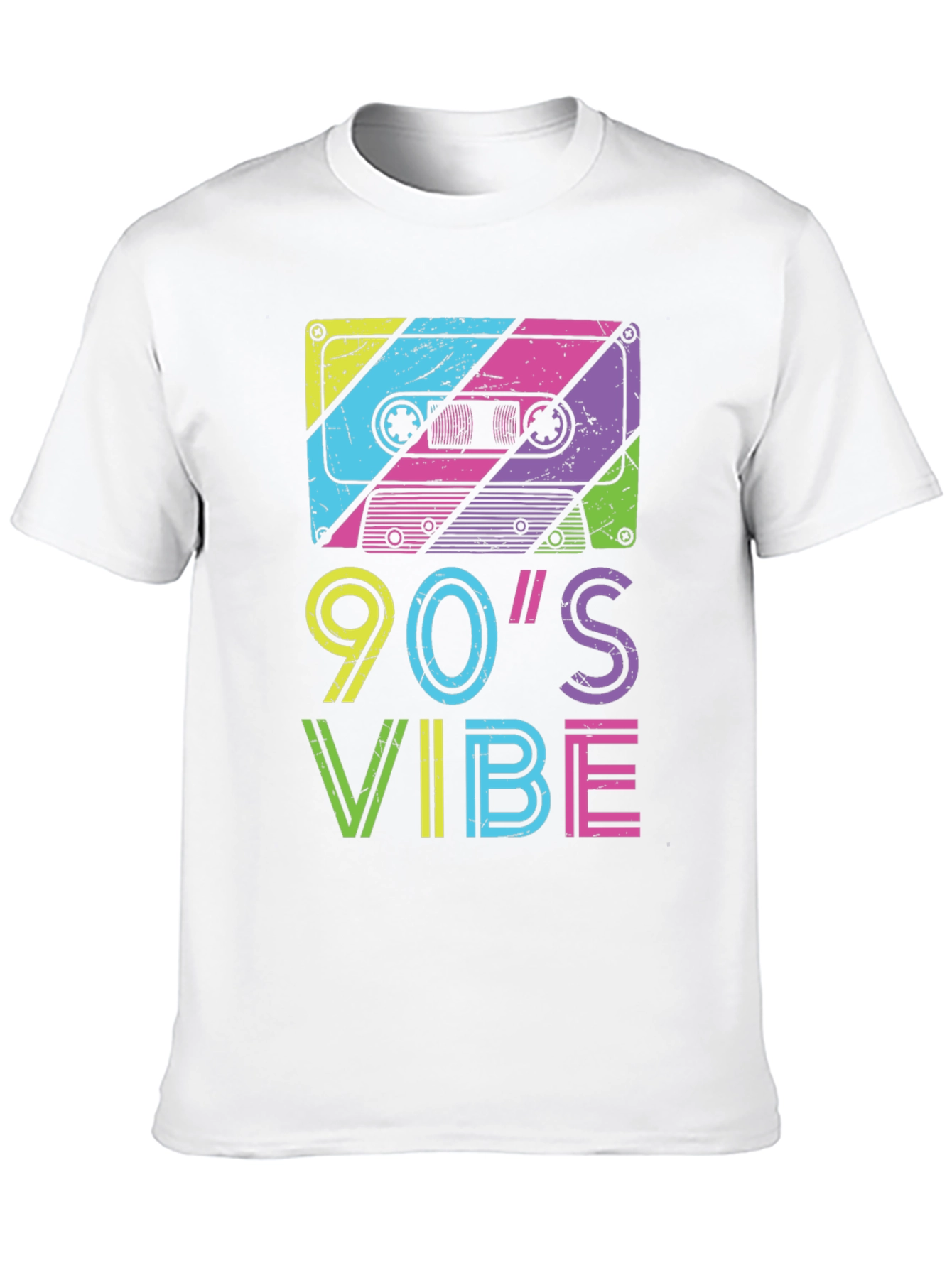 90's Vibe Graphic Tee - Retro Cassette Design - 10