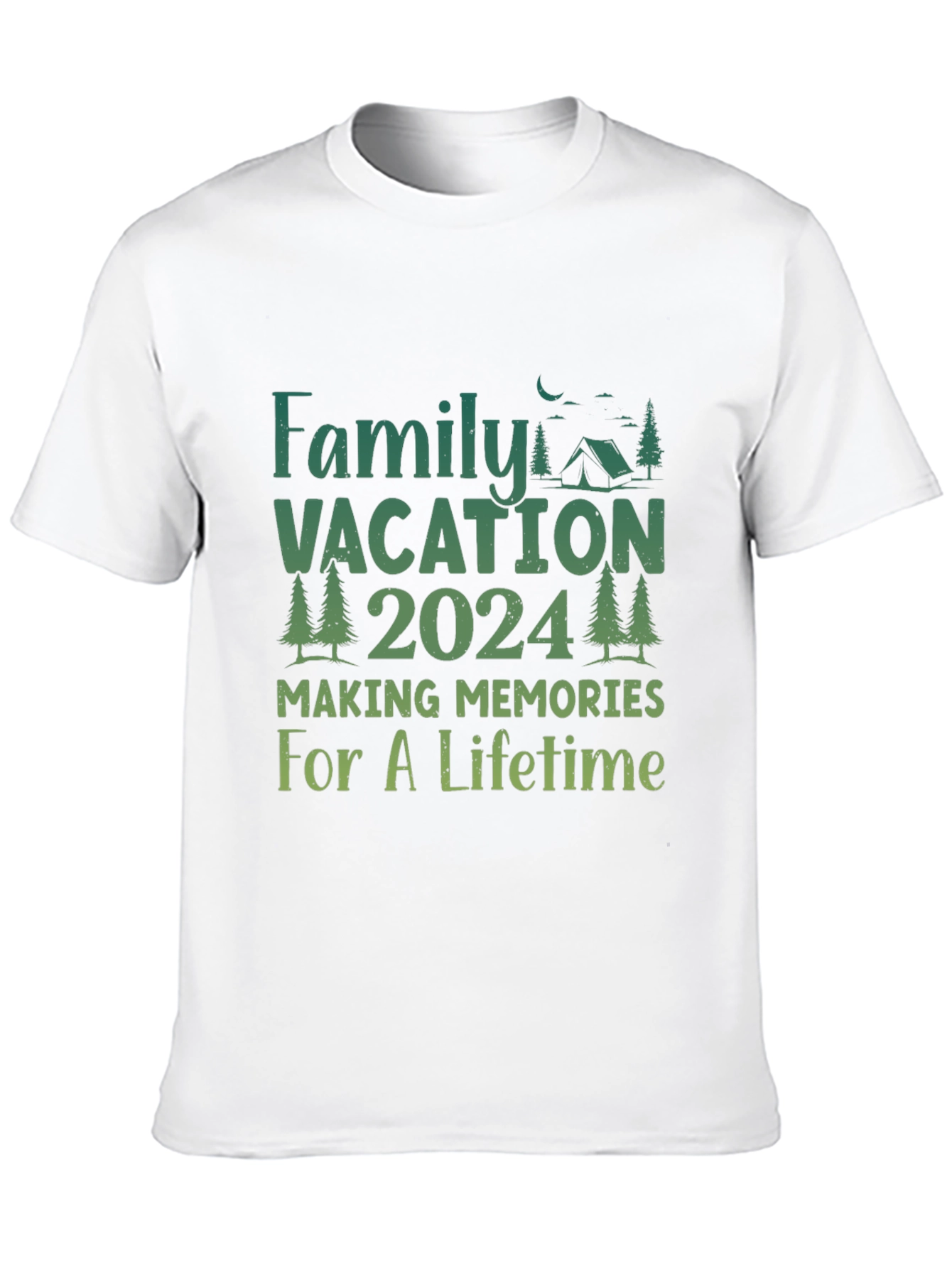 Black Family Vacation 2024 Camping Memories T-Shirt view 10