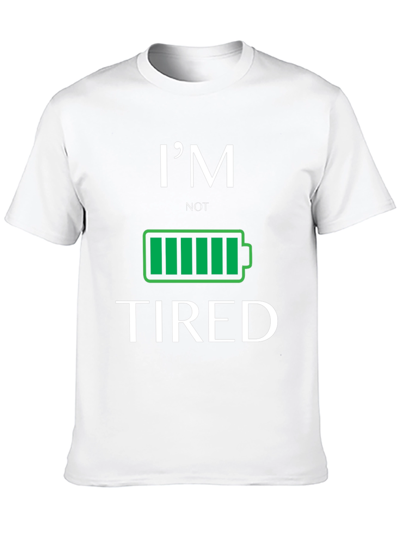 Black I'm Not Tired Graphic T-Shirt view 10