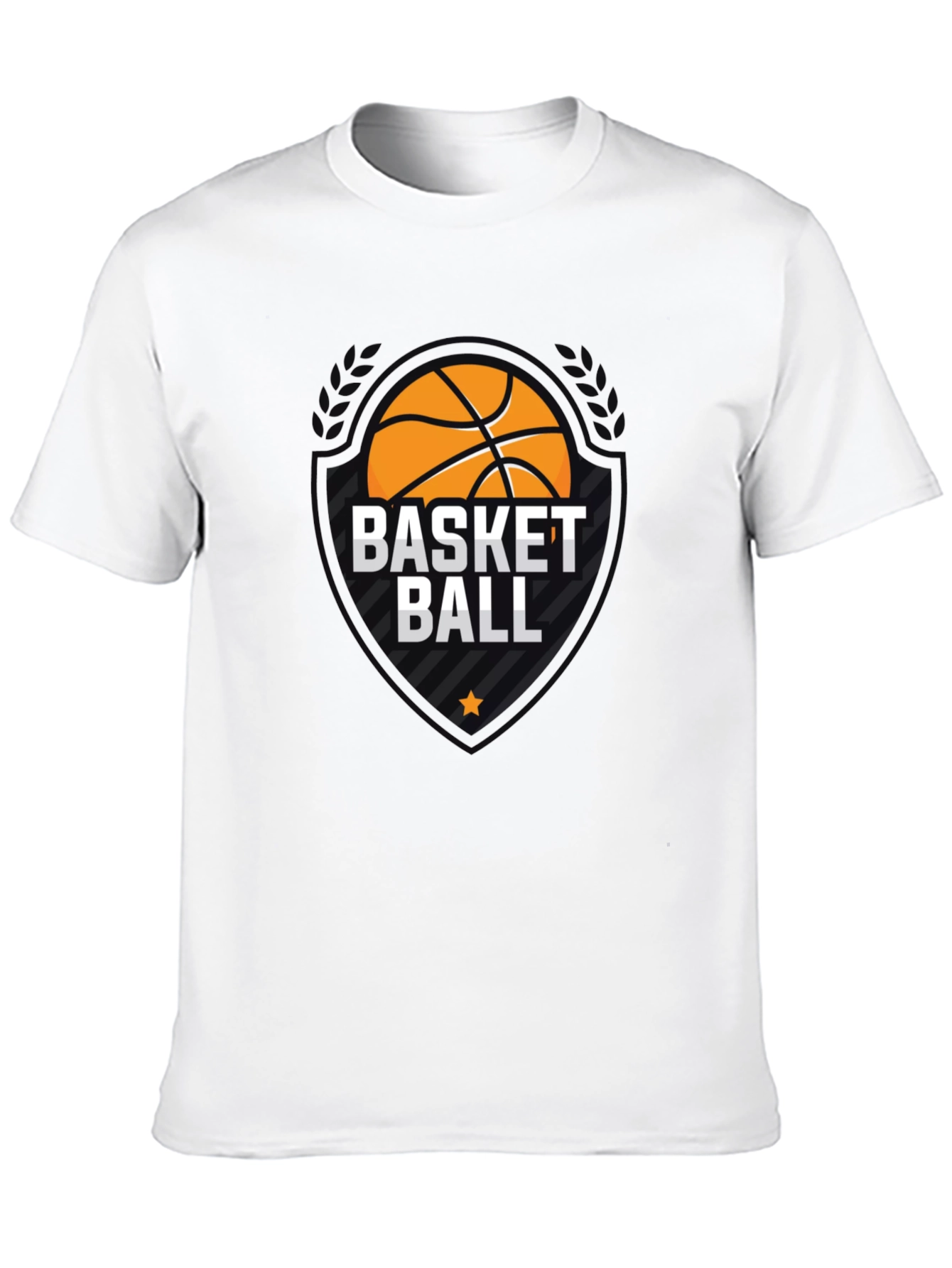 Black Basketball Graphic Tee - Stylish Black T-Shirt view 10