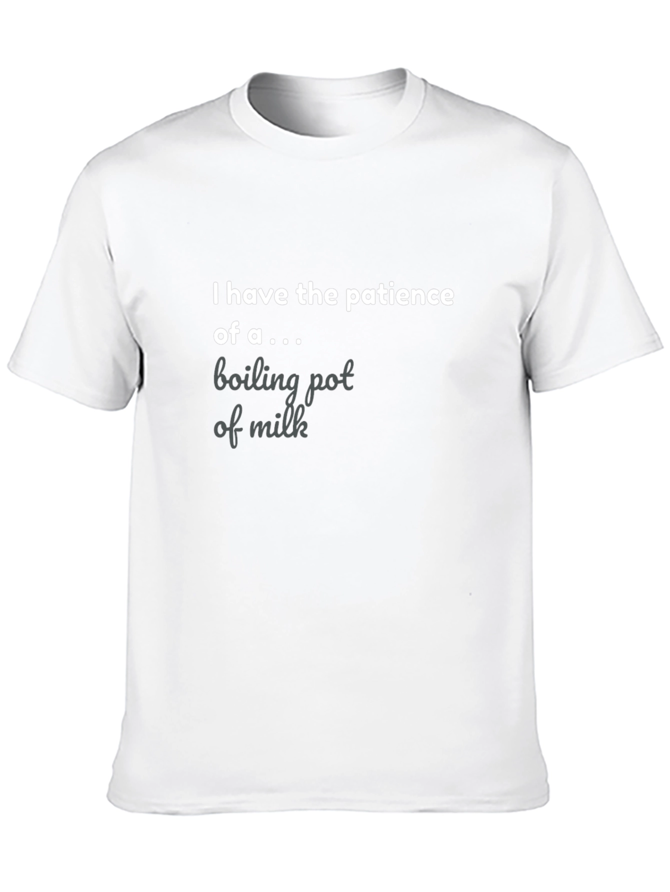 Black Funny Patience Graphic Tee - Boiling Pot of Milk view 10