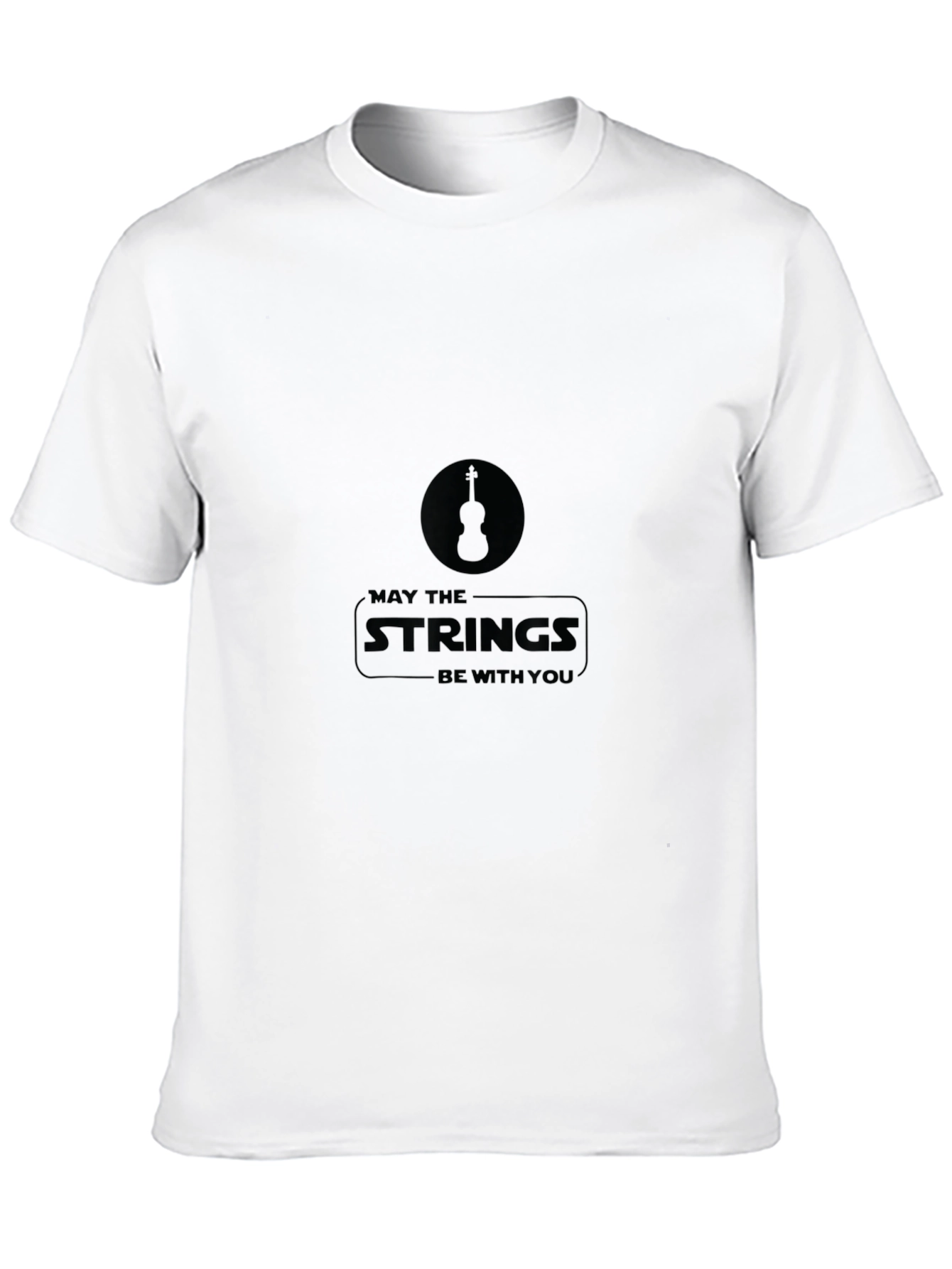 Black May The Strings Be With You Black T-Shirt view 10