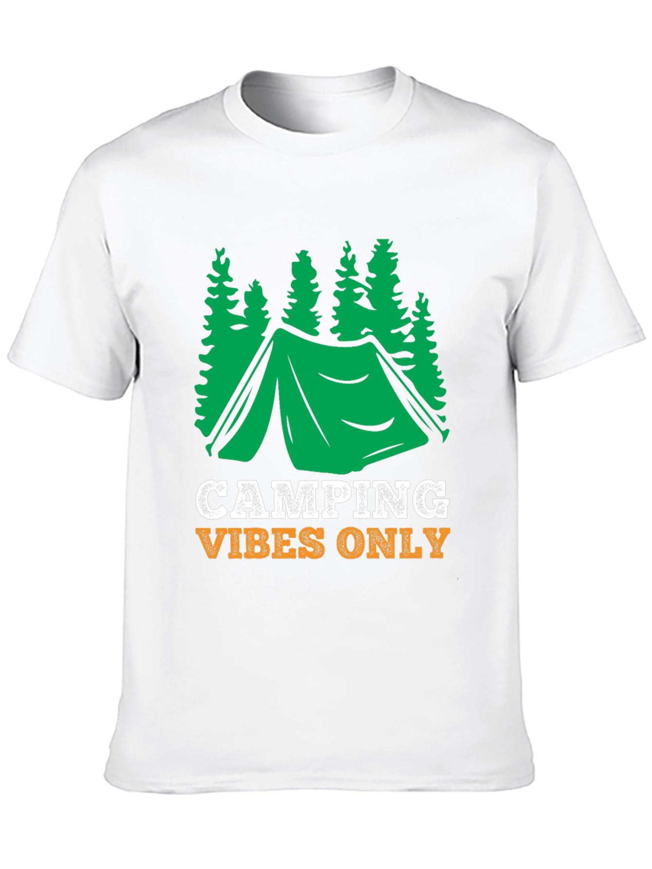 Black Camping Vibes Only Graphic Tee - Black view 10