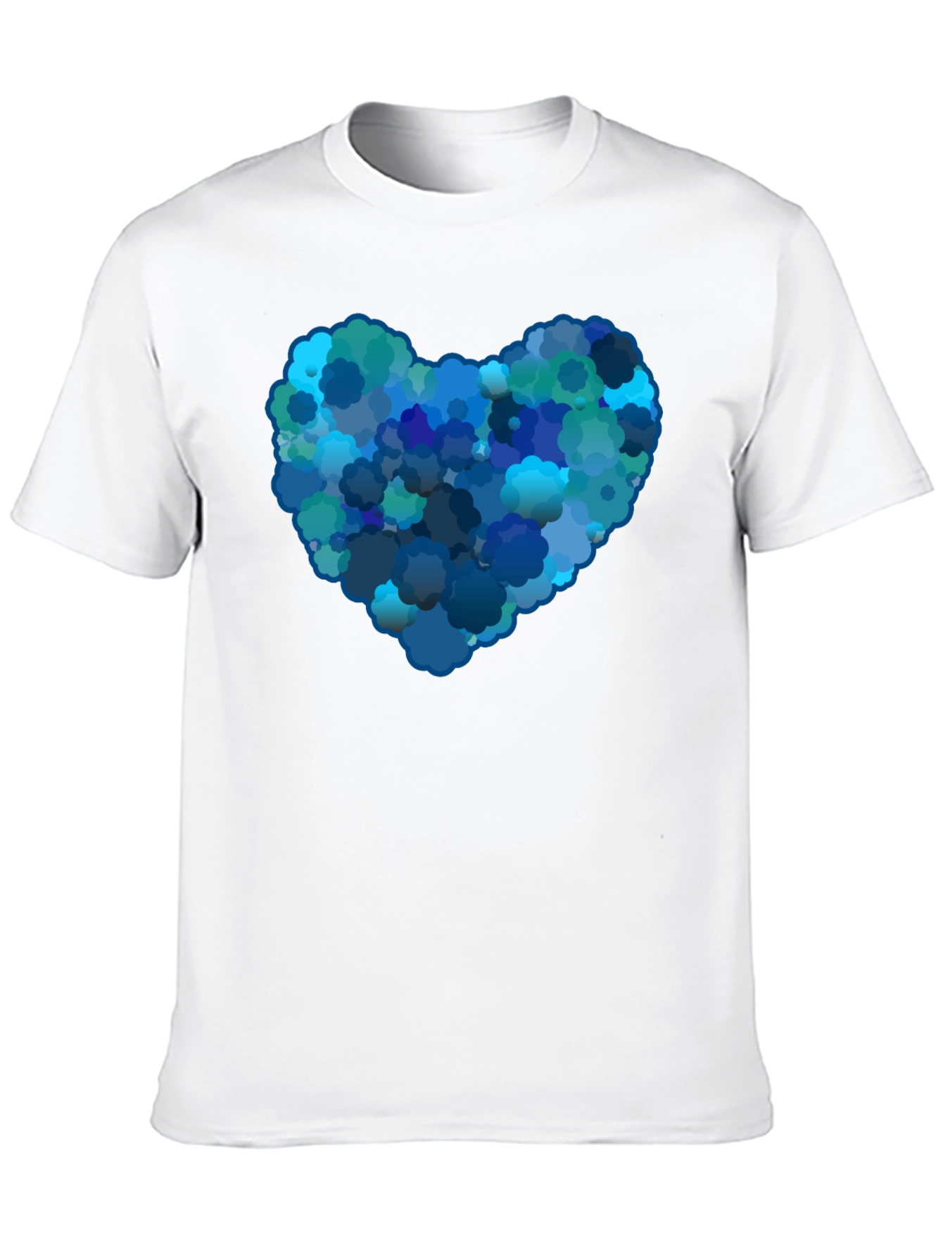 Black Cloud Heart Graphic Black T-Shirt view 10