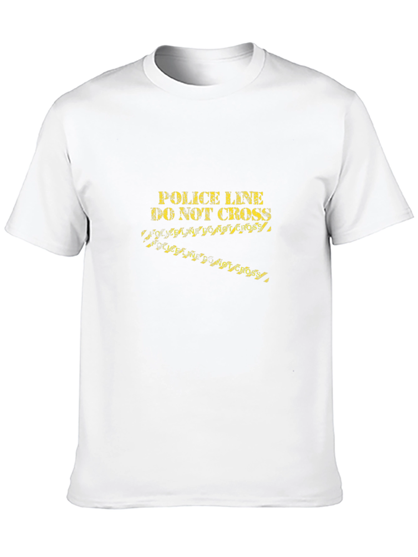 Black Police Line Do Not Cross Graphic Tee - Black view 10
