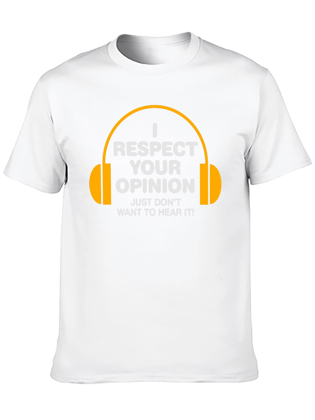 Black I Respect Your Opinion Funny T-Shirt view 10