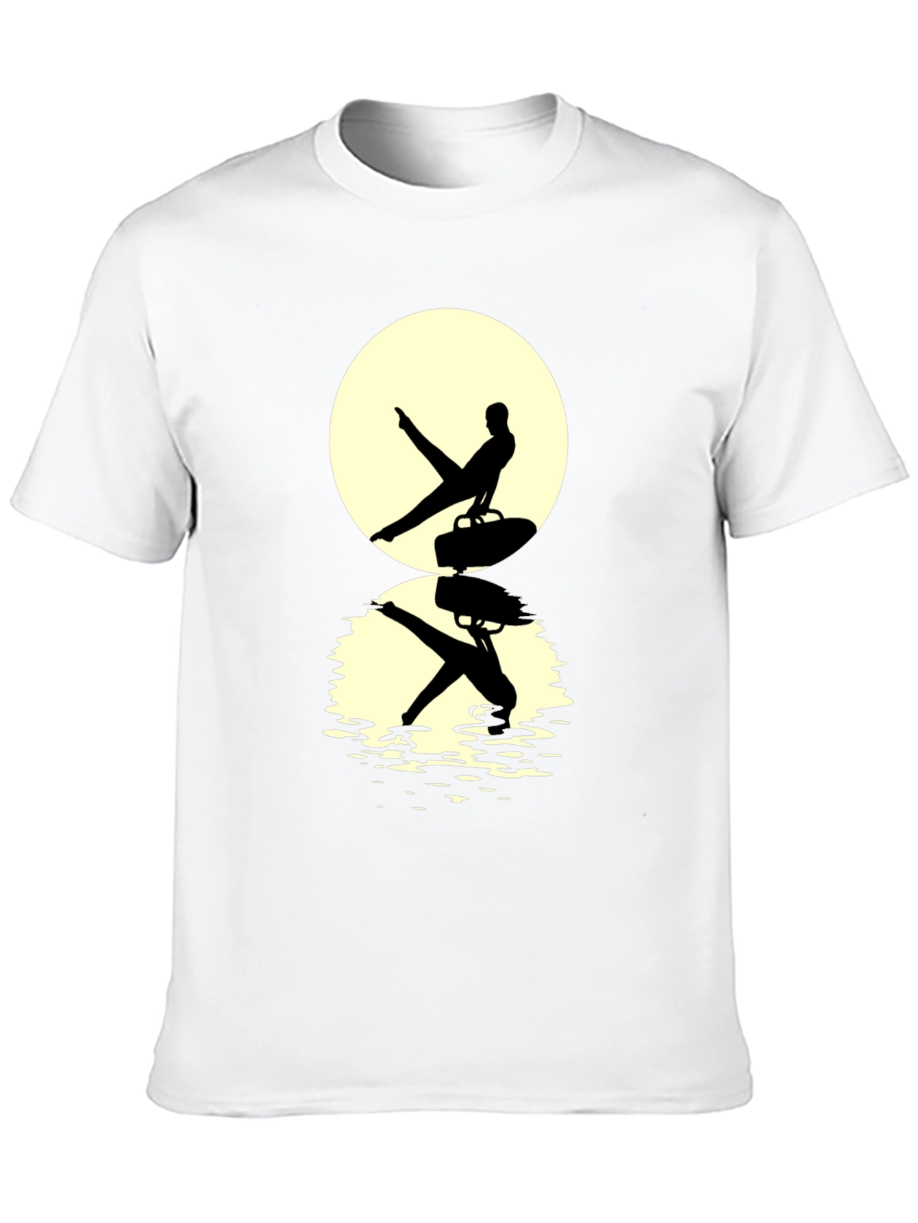 Black Gymnast Silhouette T-Shirt view 10