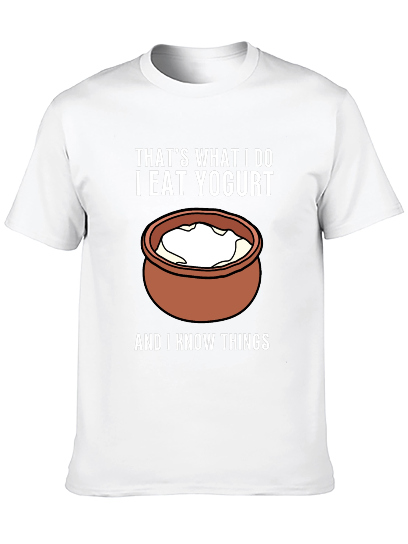 Black That's What I Do I Eat Yogurt T-Shirt view 10
