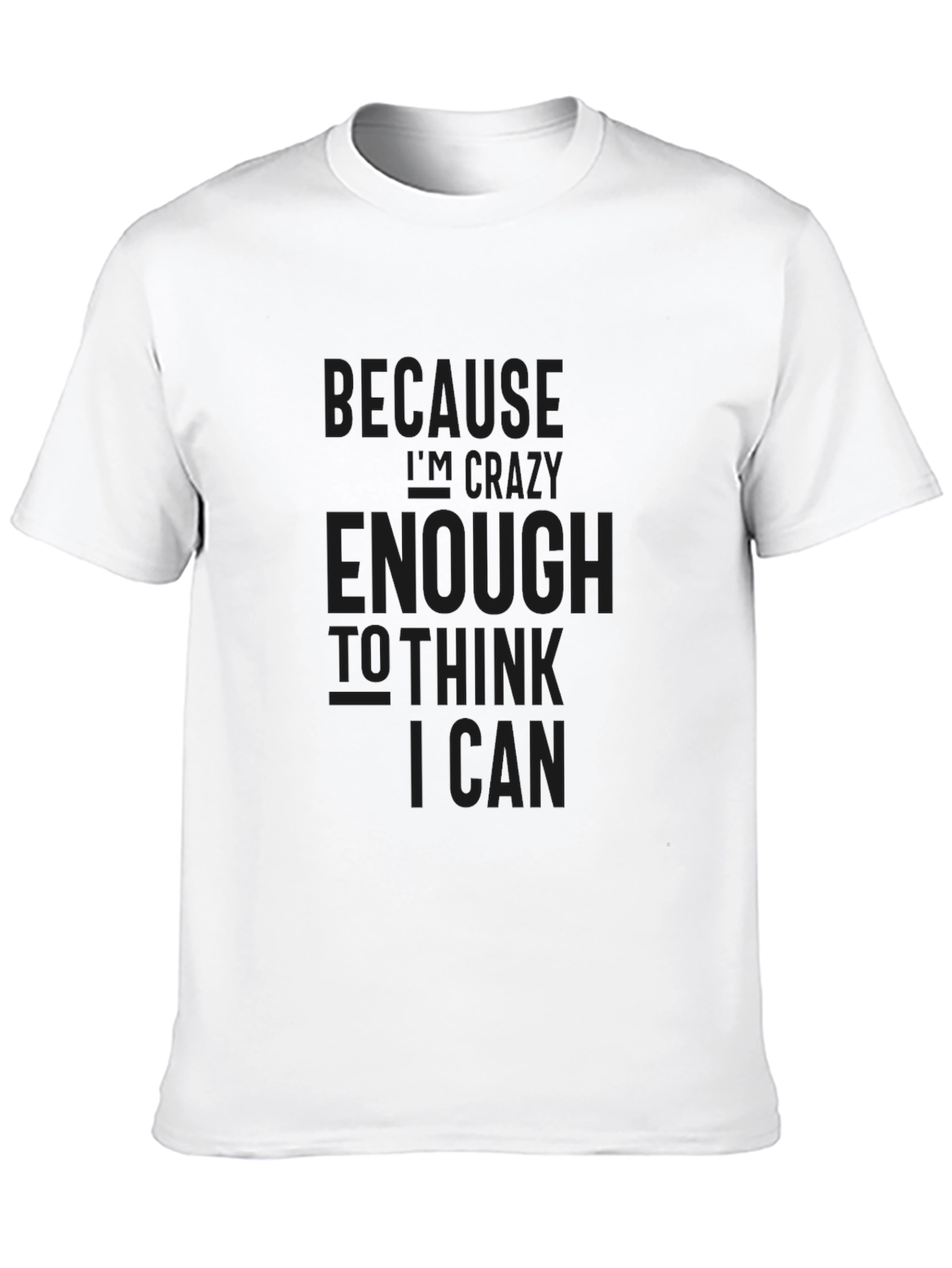 Black Crazy Enough Black T-Shirt view 10