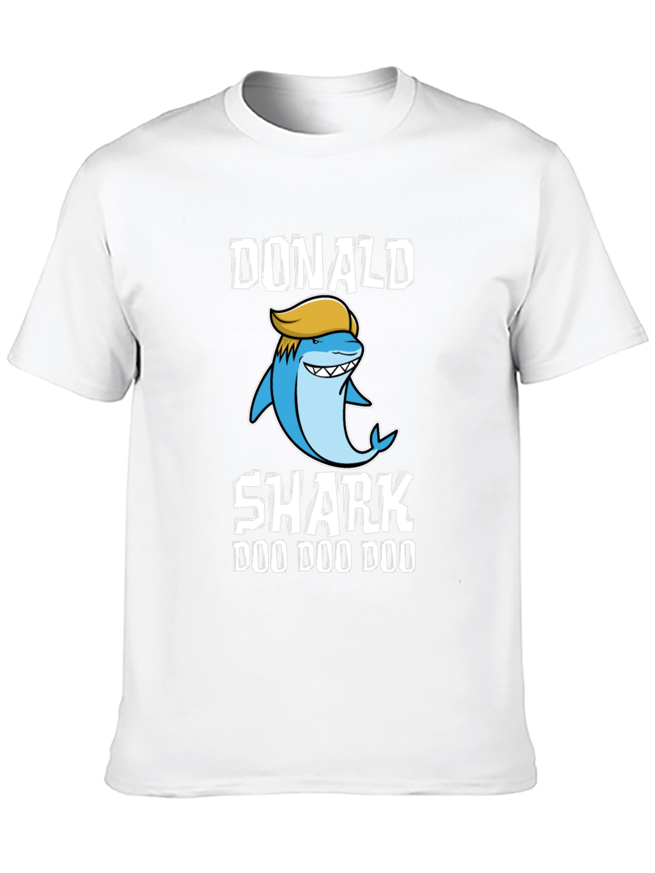 Black Donald Shark T-Shirt - Doo Doo Doo view 10