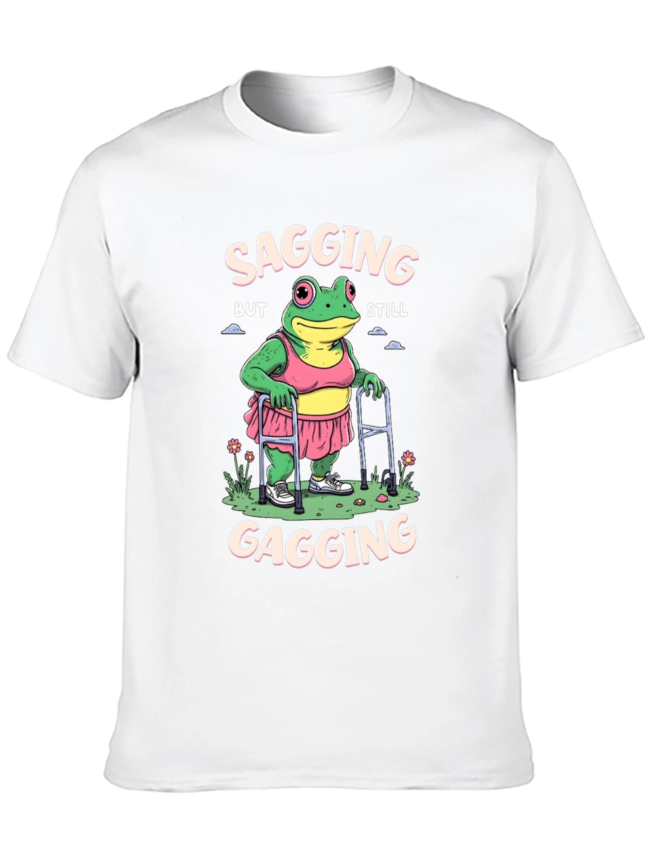 Black Sagging but Still Gagging Frog T-Shirt view 10