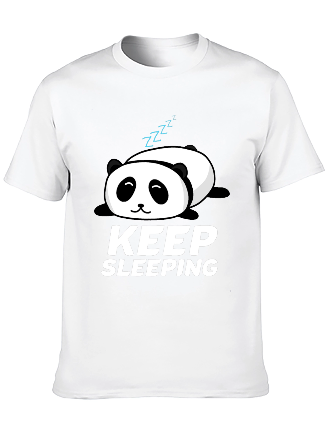 Black Keep Sleeping Panda Graphic T-Shirt - Relaxed Fit view 10